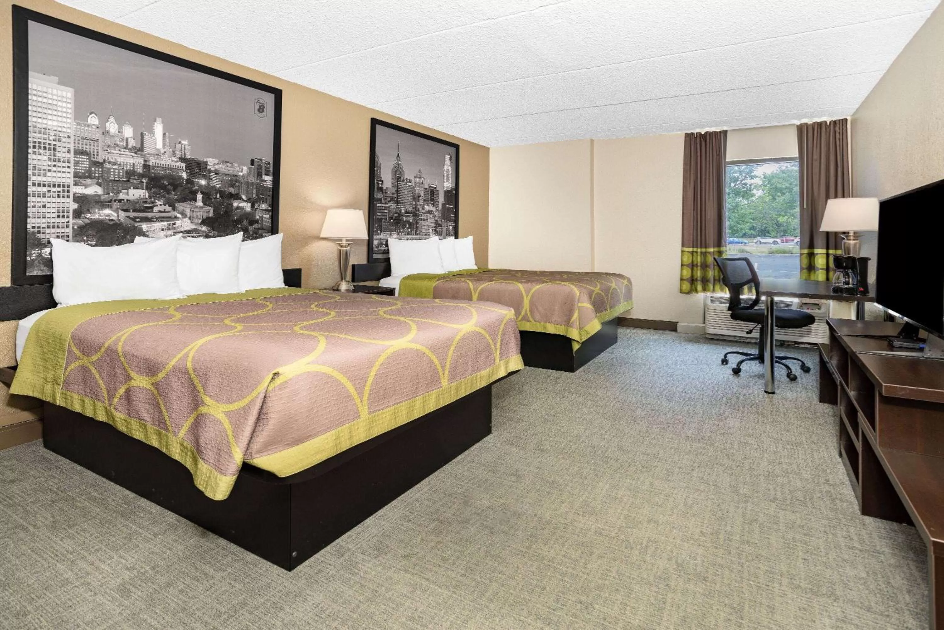 Queen Room with Two Queen Beds - Non-Smoking in Super 8 by Wyndham Mount Laurel