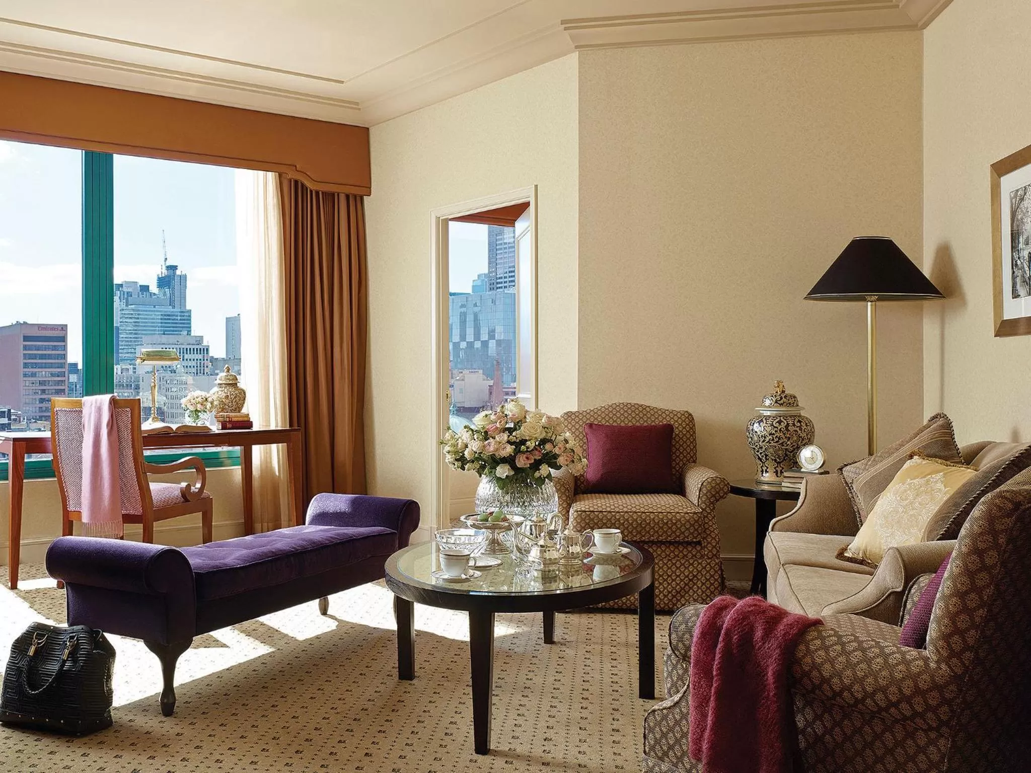 Seating area in The Langham Melbourne