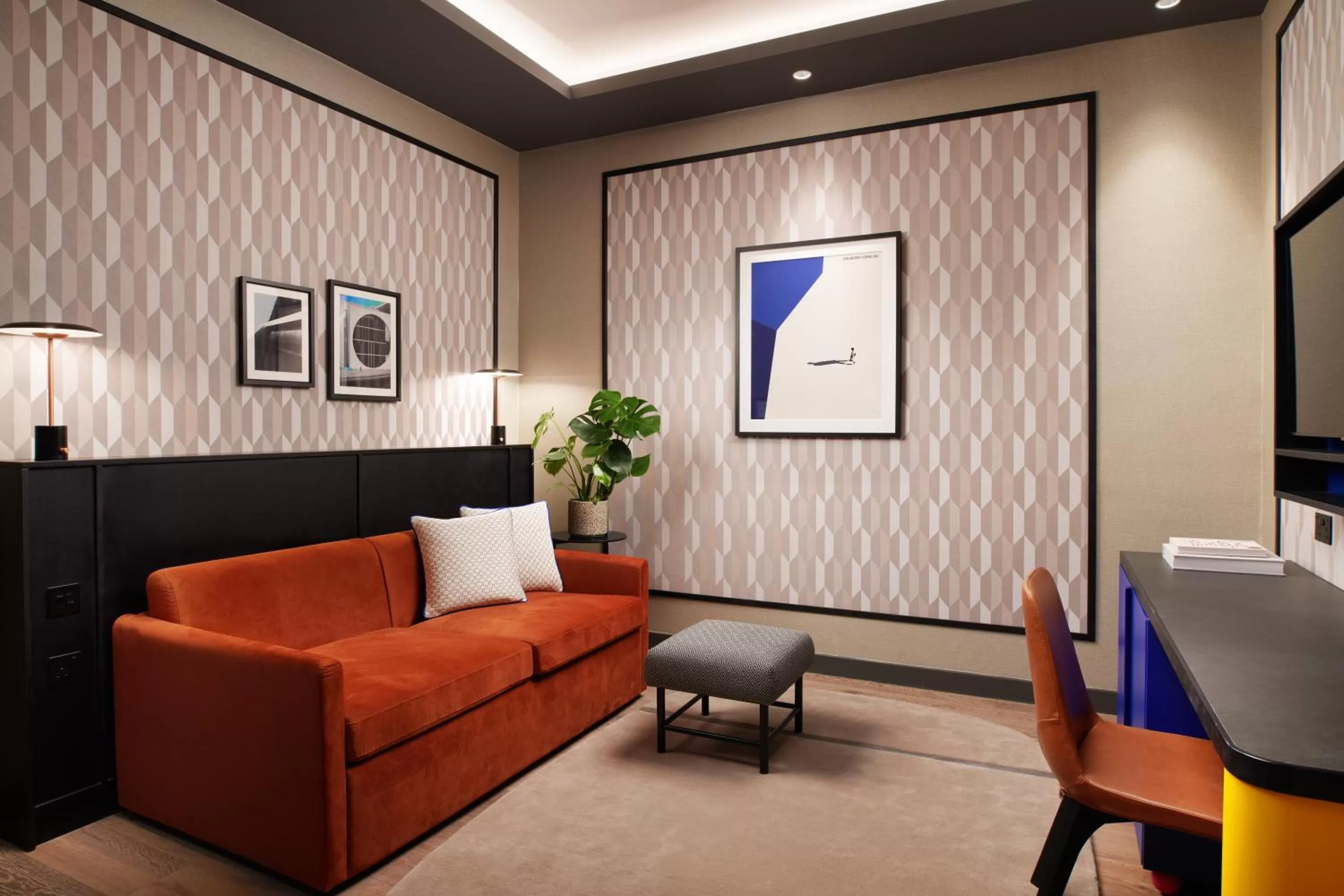 Seating area in Malmaison York