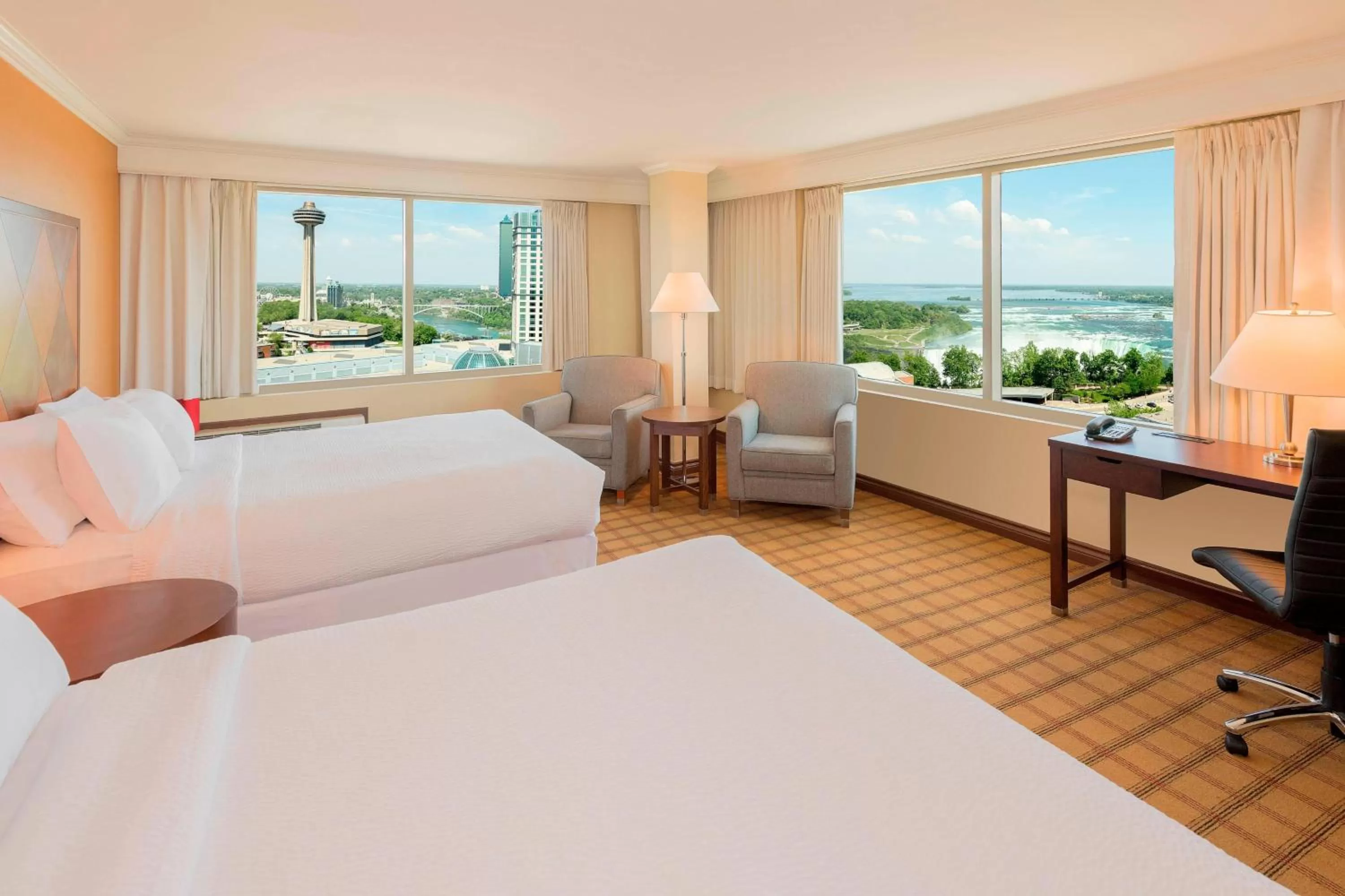 Two Queen Beds Fallsview, Guest room, 2 Queen, Falls view in Wyndham Grand Fallsview Hotel