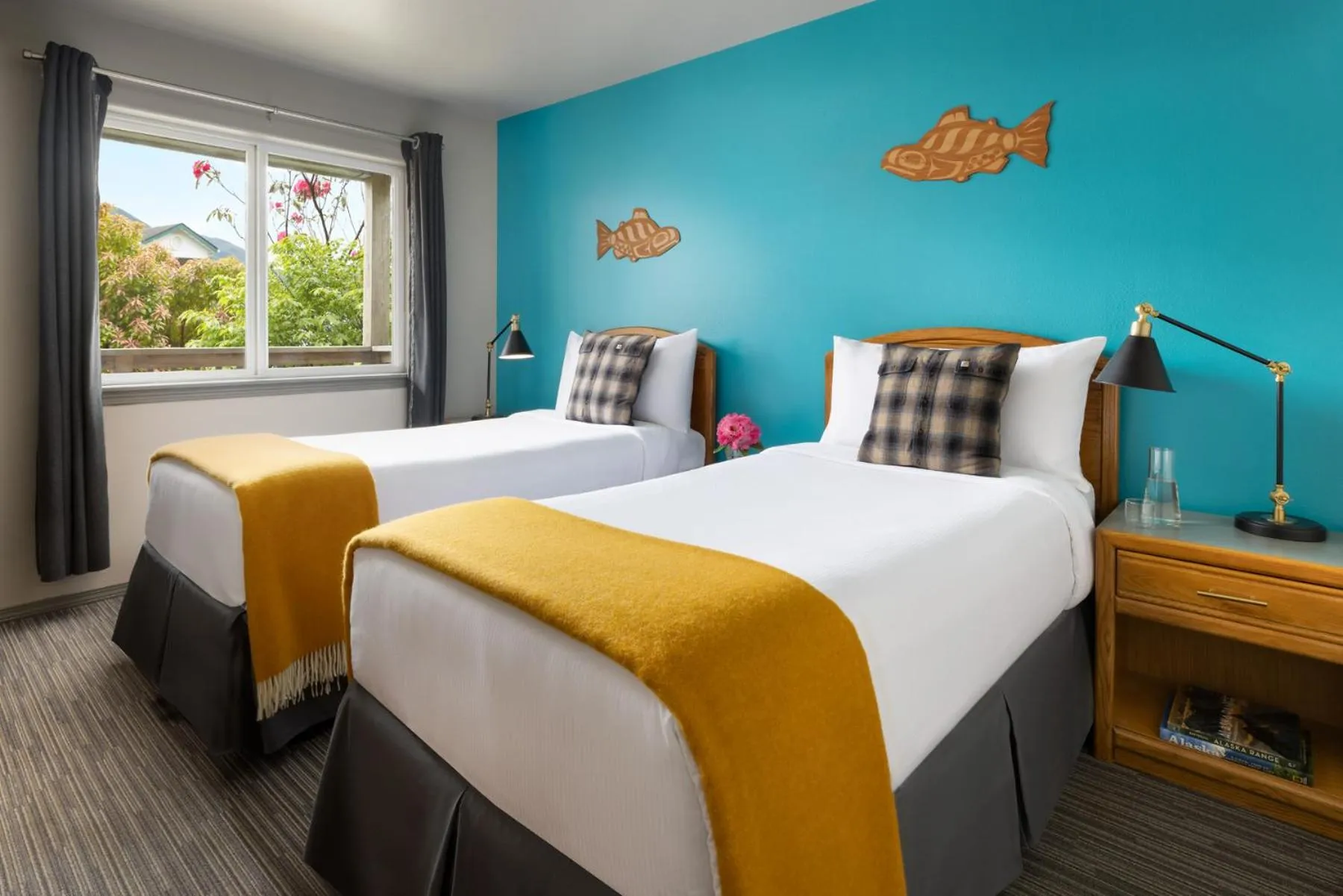 Twin Room with Garden View in The Ketch Inn