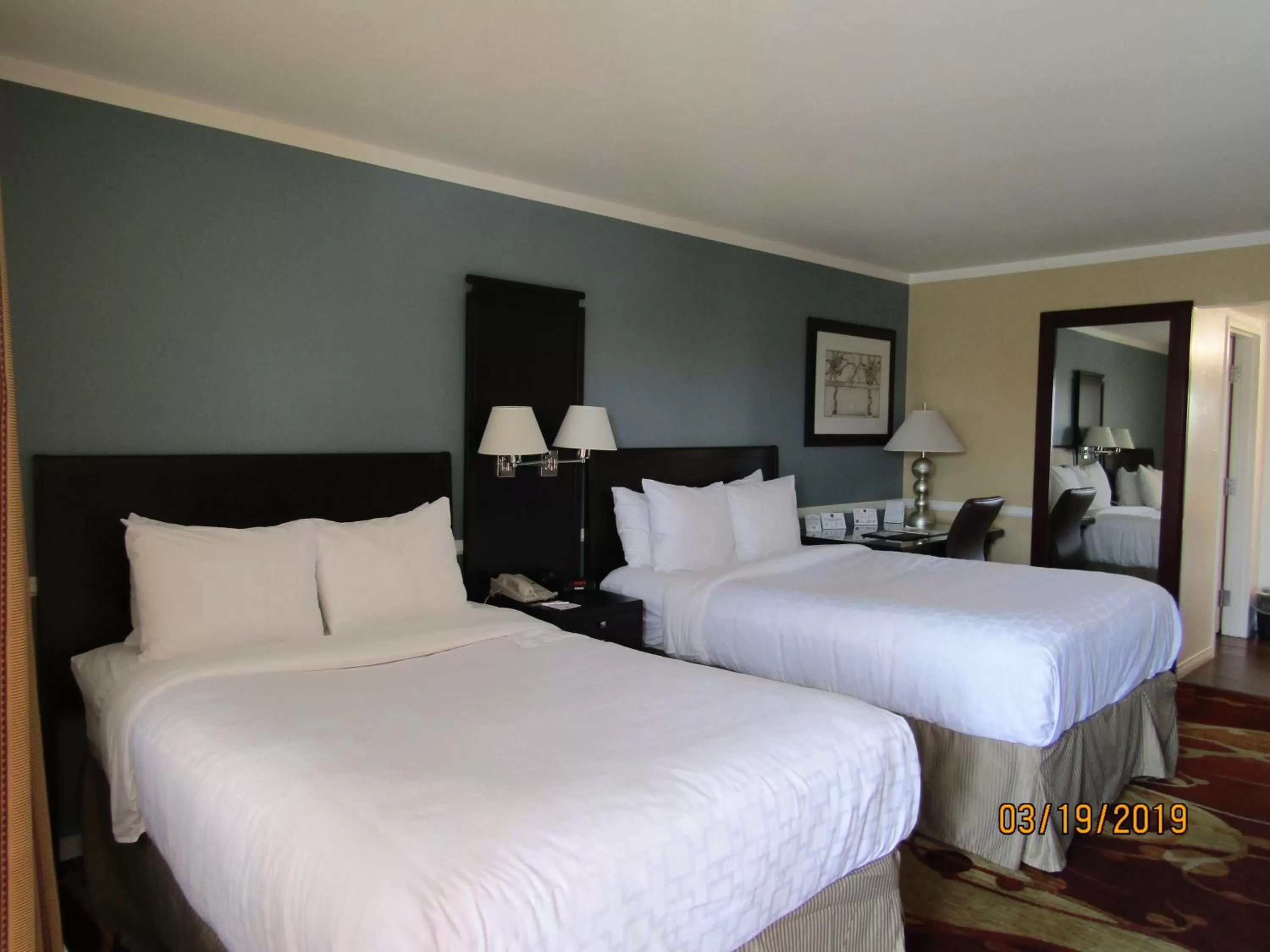 Queen Room with Two Queen Beds and Roll in Shower - Accessible/Non-Smoking in Clarion Inn Near China Lake Naval Station