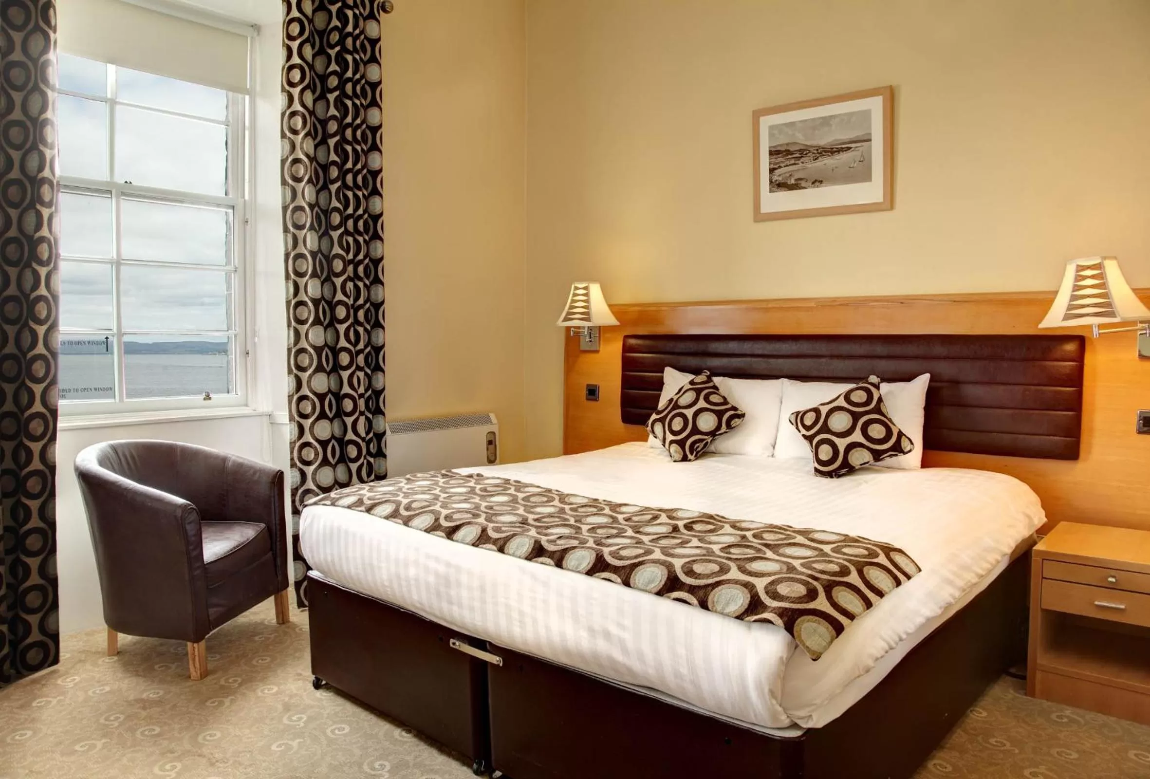 Premier Double Room with Sea View in Argyll Hotel
