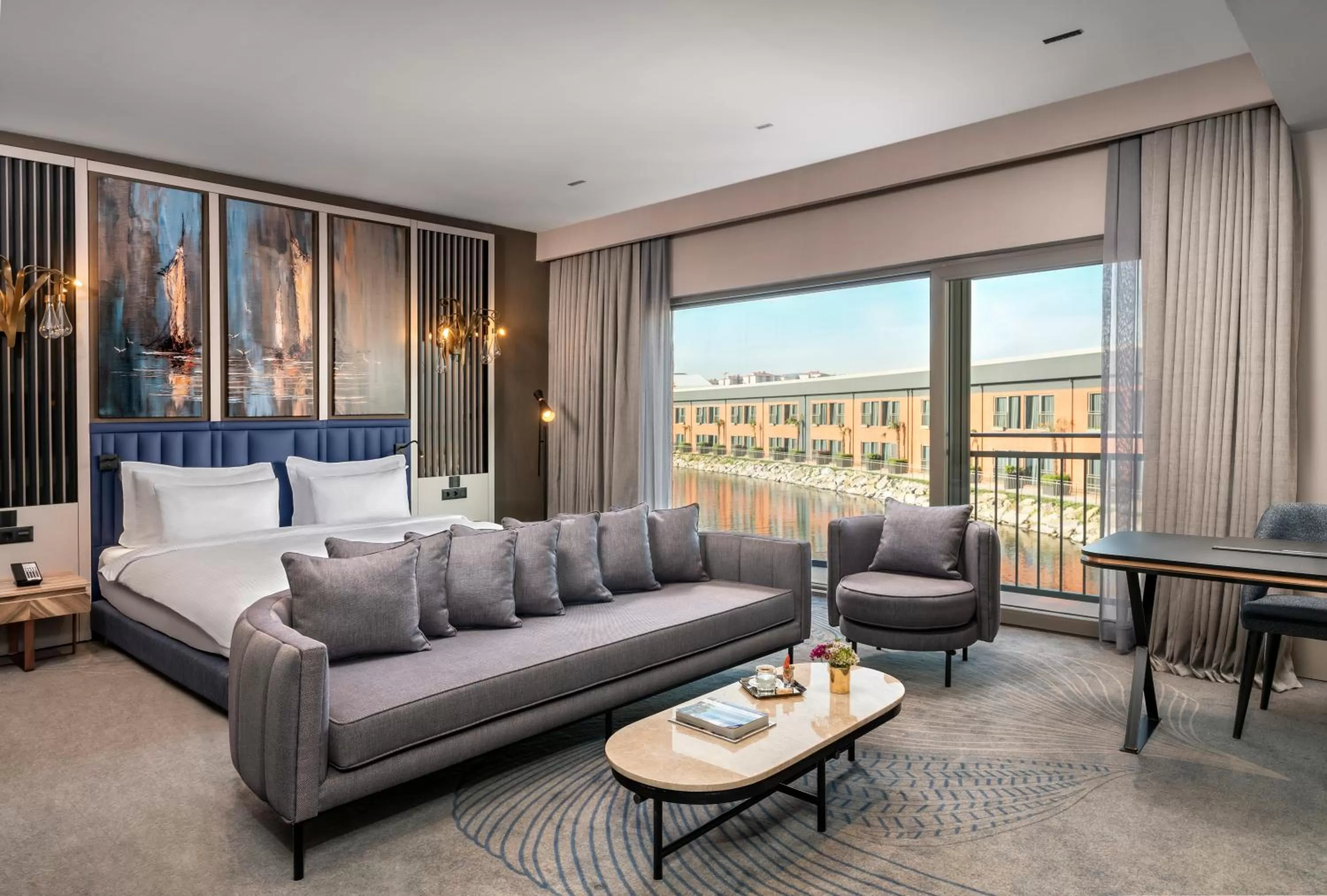 King Suite with Sea View - Non-Smoking in Crowne Plaza - Istanbul Tuzla Viaport Marina by IHG