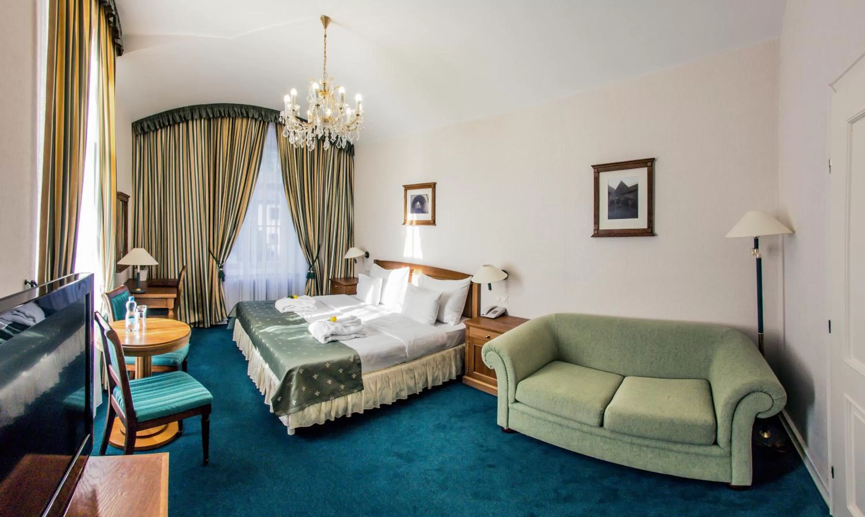 Deluxe Double Room with Castle View in Hotel Dvorak Cesky Krumlov