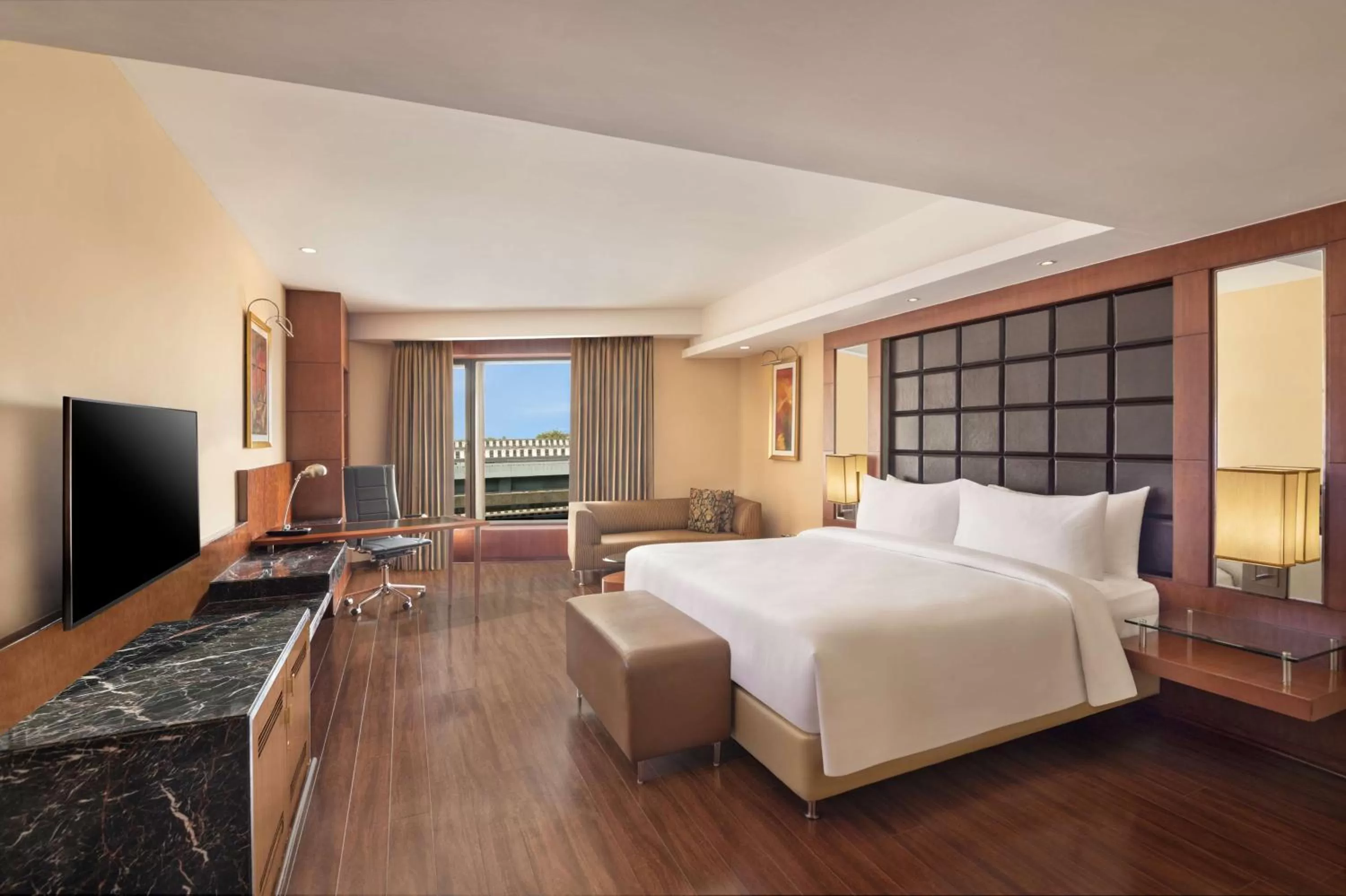 Junior Suite with Happy Hours 01:00 PM to 06:00 PM ,Airport Transfers,Early Check In at 10 AM (Subject to availability), 20% Discount on Food & Beverage in Radisson Blu Plaza Delhi Airport
