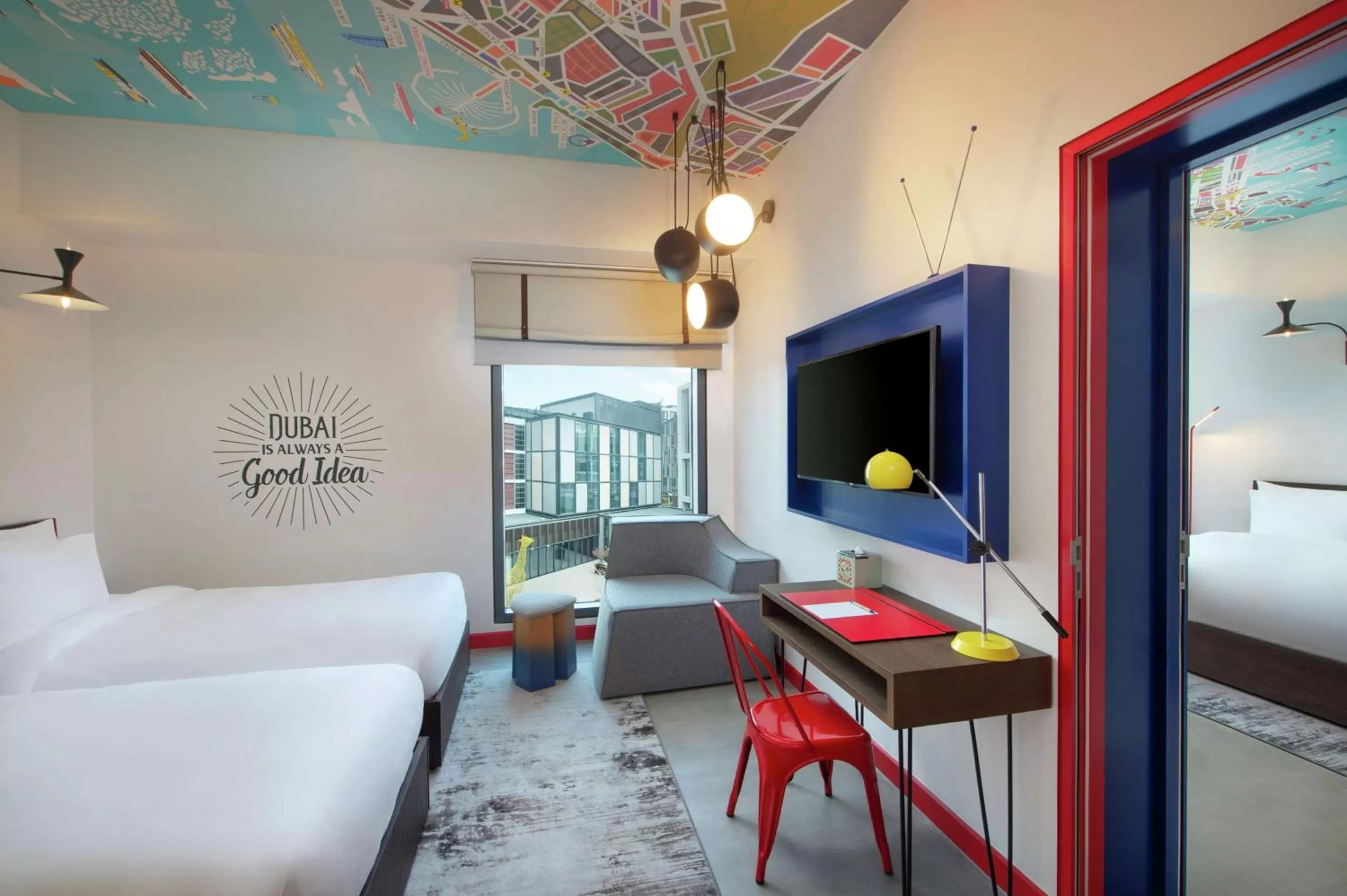 Twin Room in Hampton by Hilton Dubai Al Seef