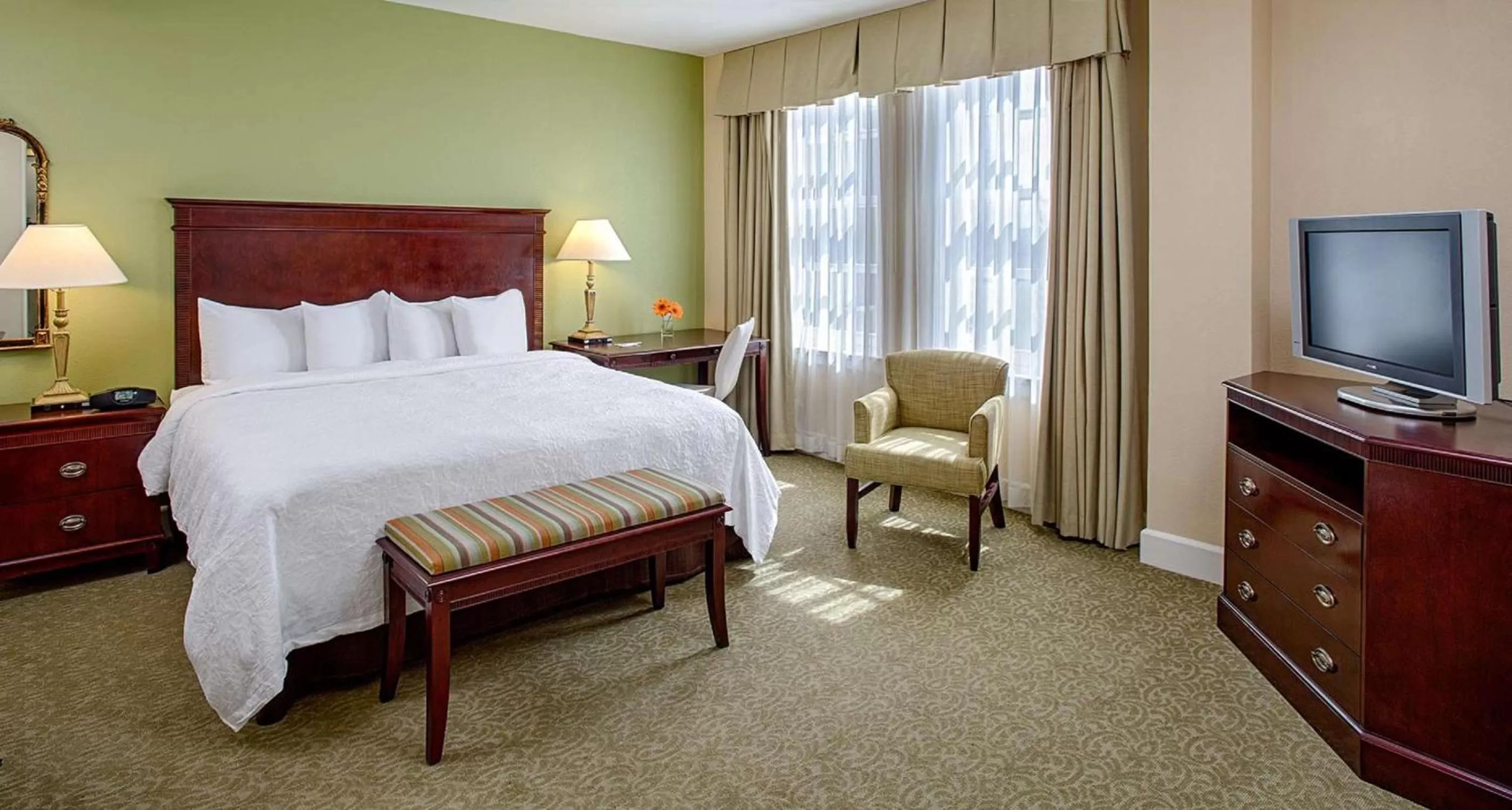 King Room with Accessible Tub - Mobility and Hearing Access/Non-Smoking in Hampton Inn & Suites Birmingham-Downtown-Tutwiler