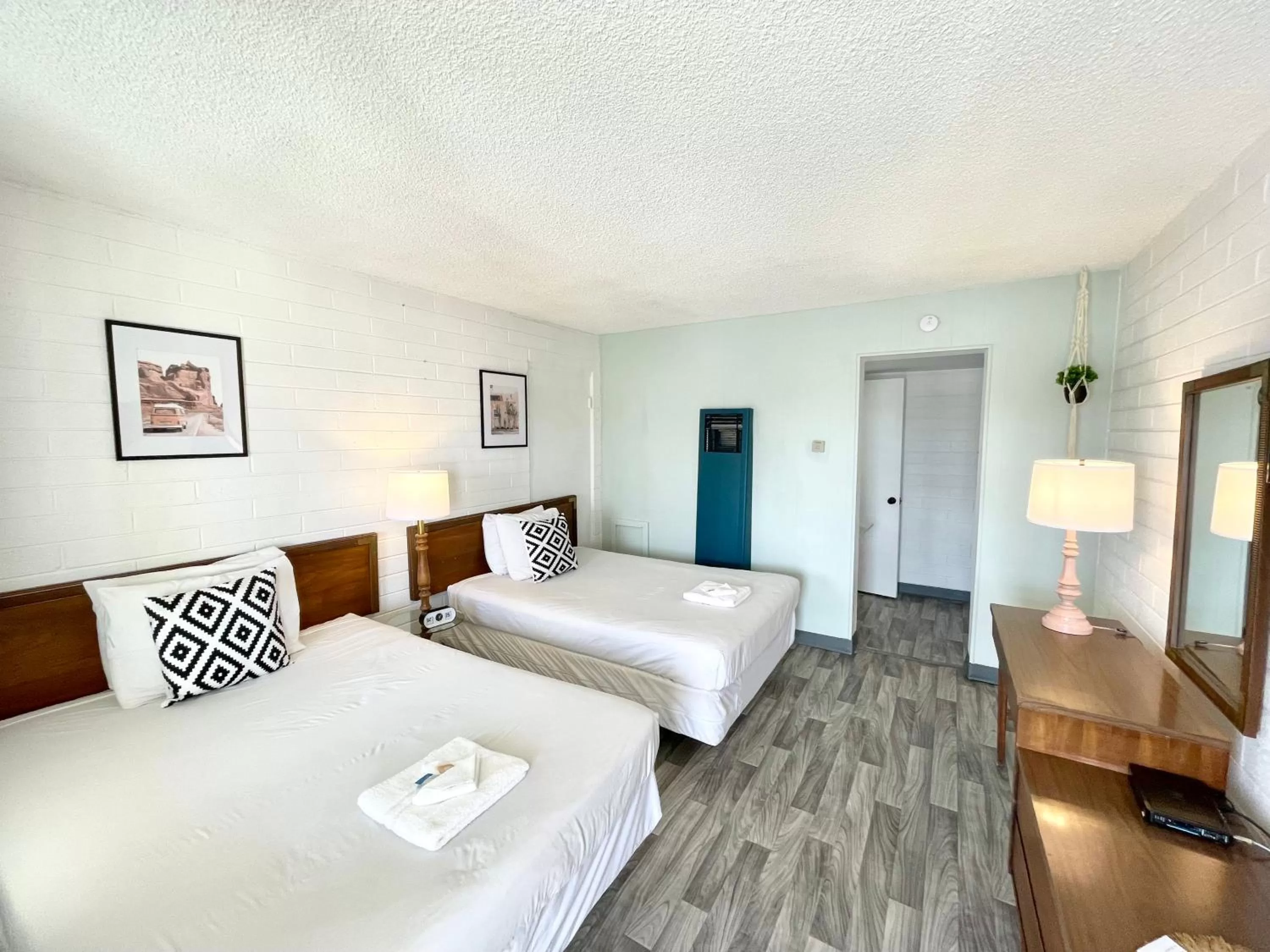 Double Room with Two Double Beds - single occupancy in The Postcard Motel