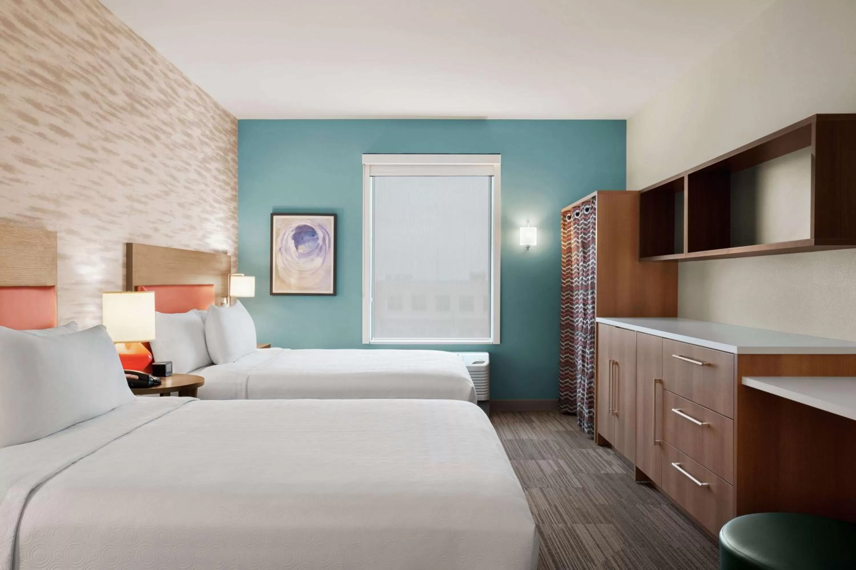 Queen Studio with Two Queen Beds - Non-Smoking in Home2 Suites By Hilton Warminster Horsham