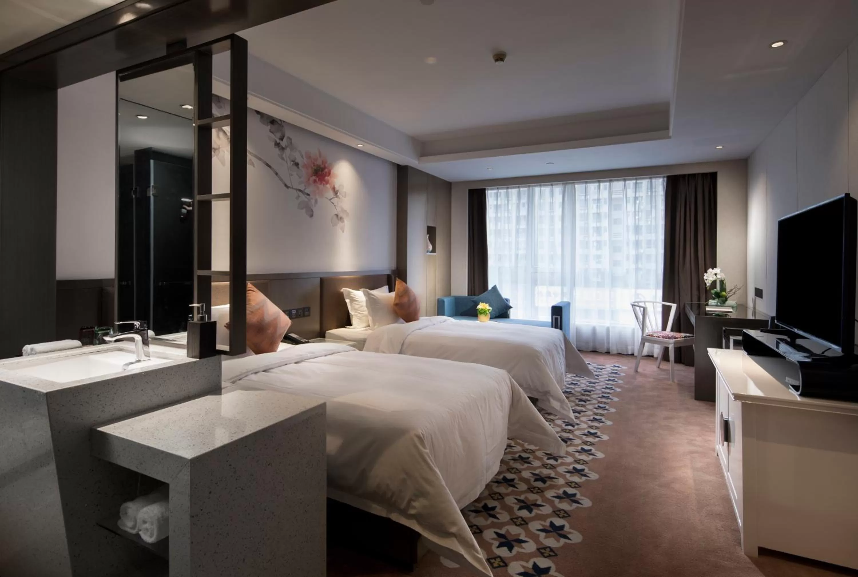 Deluxe Twin Room in Paco Hotel Dongpu Guanghzou -Free Shuttle Bus for Canton Fair