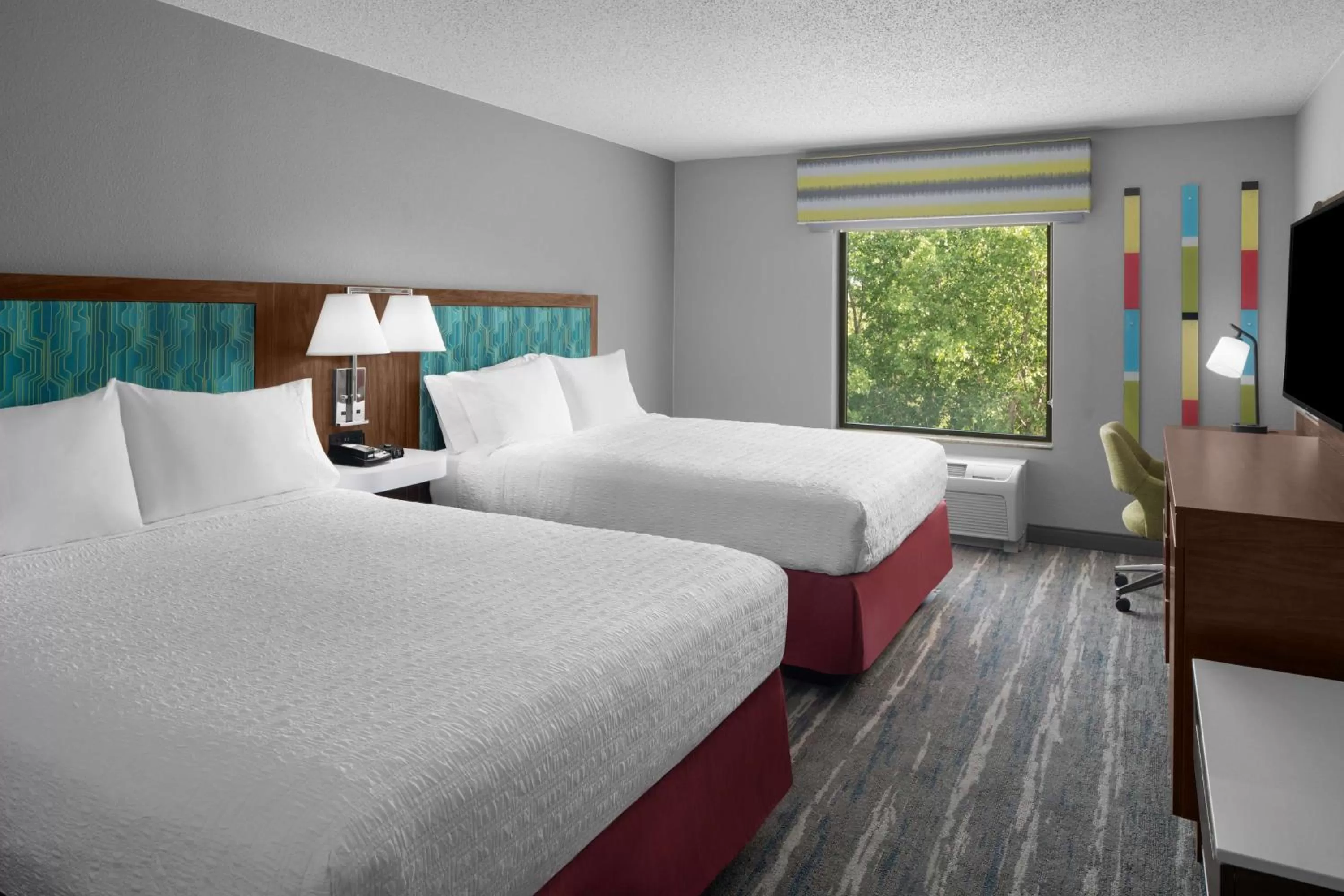 Room with Two Queen Beds - Non-Smoking in Hampton Inn & Suites Grand Rapids-Airport 28th St