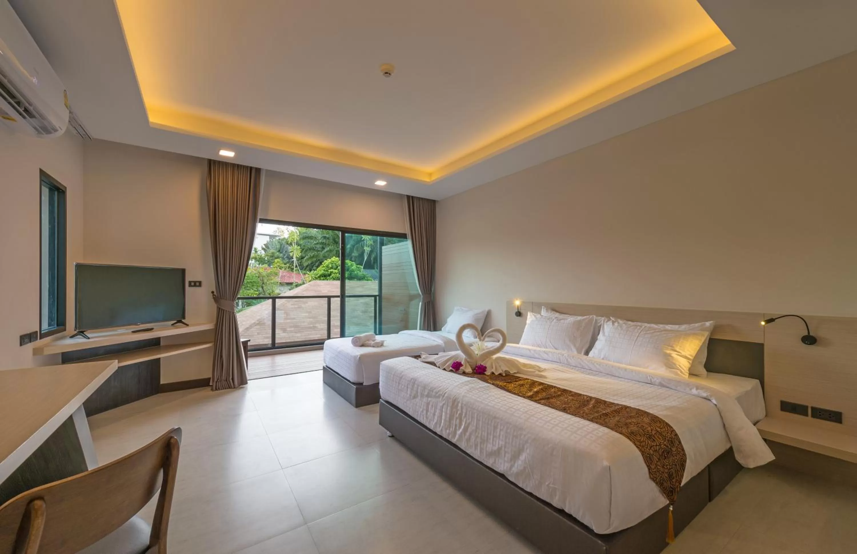 Deluxe Pool view with balcony in Cher​mantra​ Aonang​ Resort & Pool​ Suite