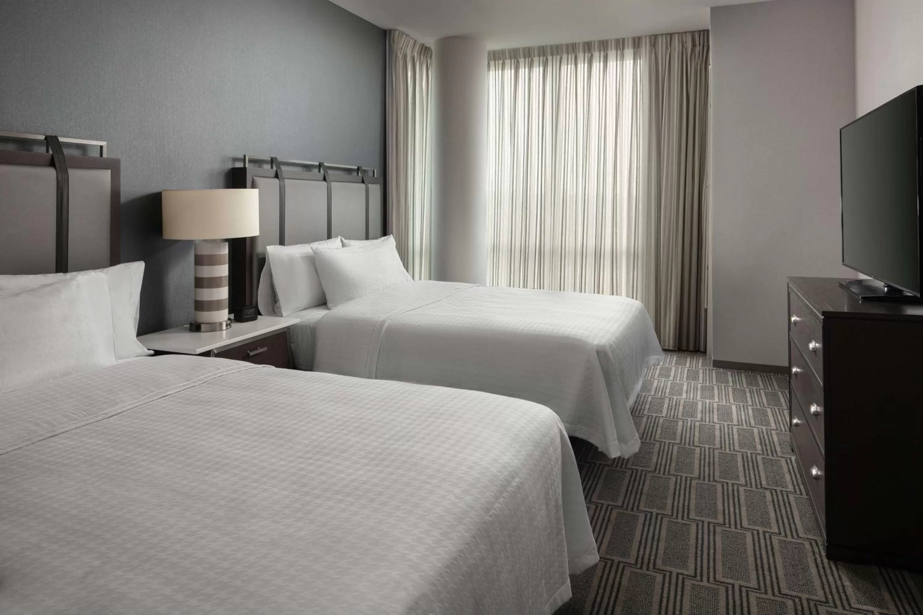 One-Bedroom Queen Suite with Two Queen Beds - Non-Smoking in Homewood Suites By Hilton Teaneck Glenpointe