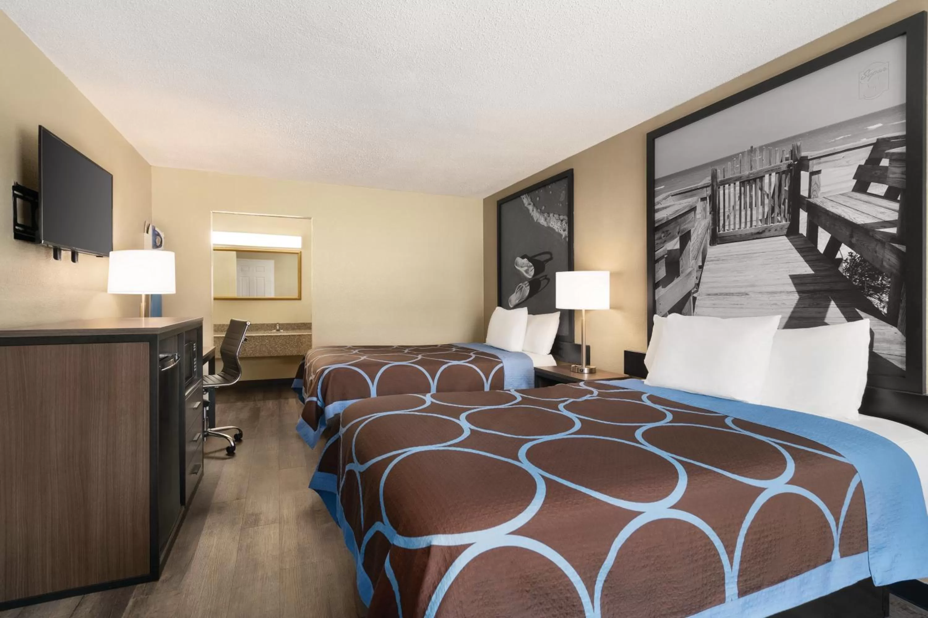 Double Room with Two Double Beds - Non-Smoking in Super 8 by Wyndham Gulfport Airport NW Near Biloxi