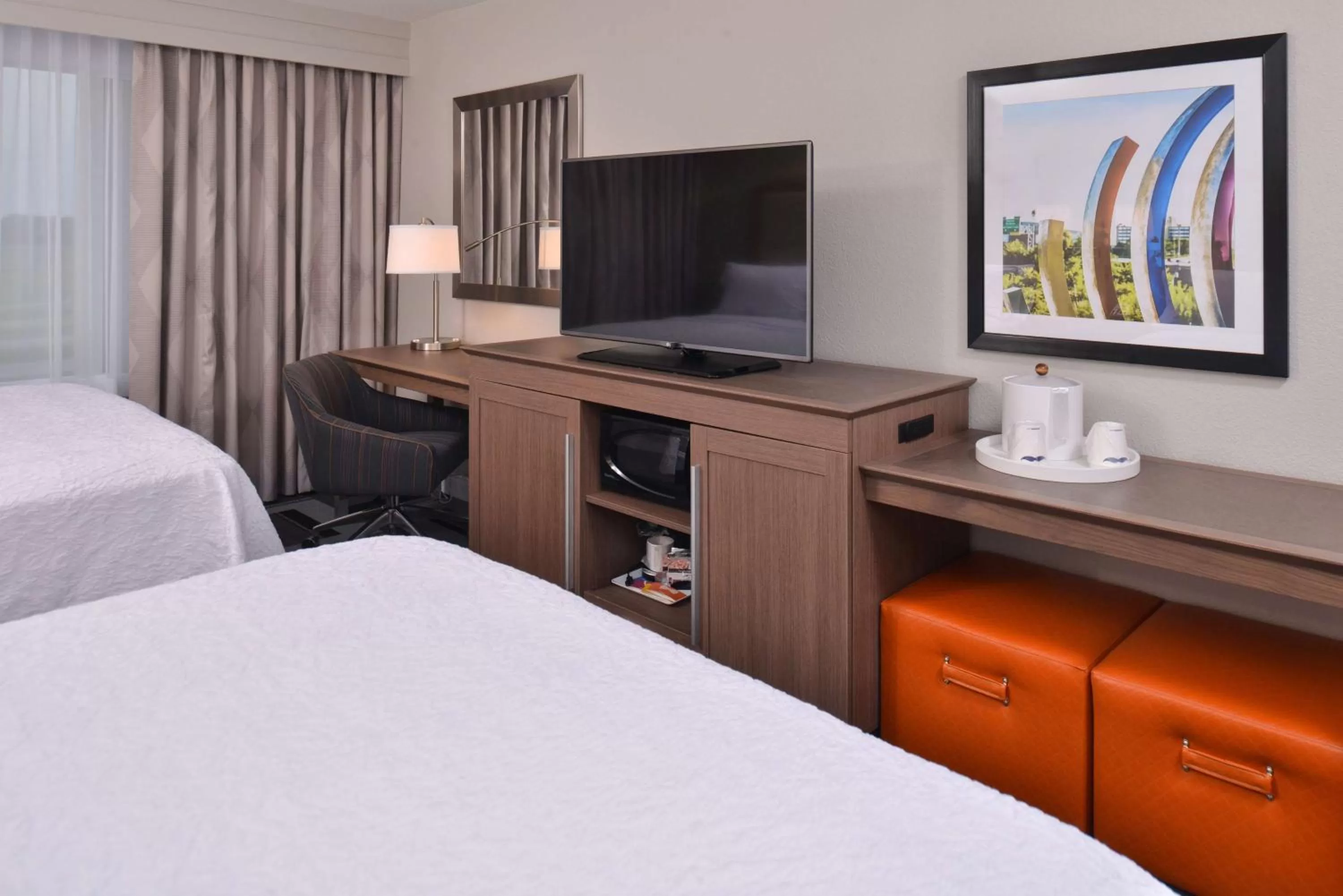 Queen Room with Two Queen Beds - Hearing Access/ Non-Smoking in Hampton Inn and Suites Ames, IA