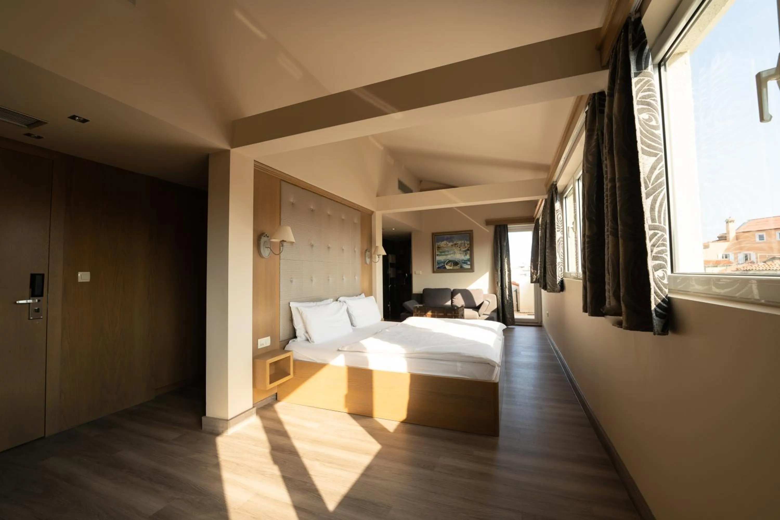 Bed in Hotel Piran