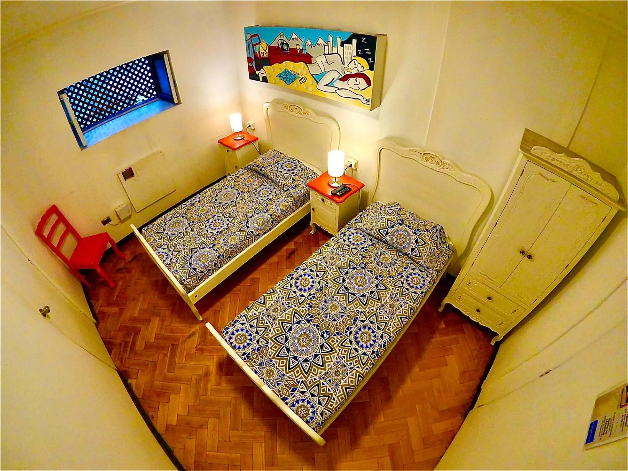 Twin Room with Shared Bathroom in Hostal Providencia