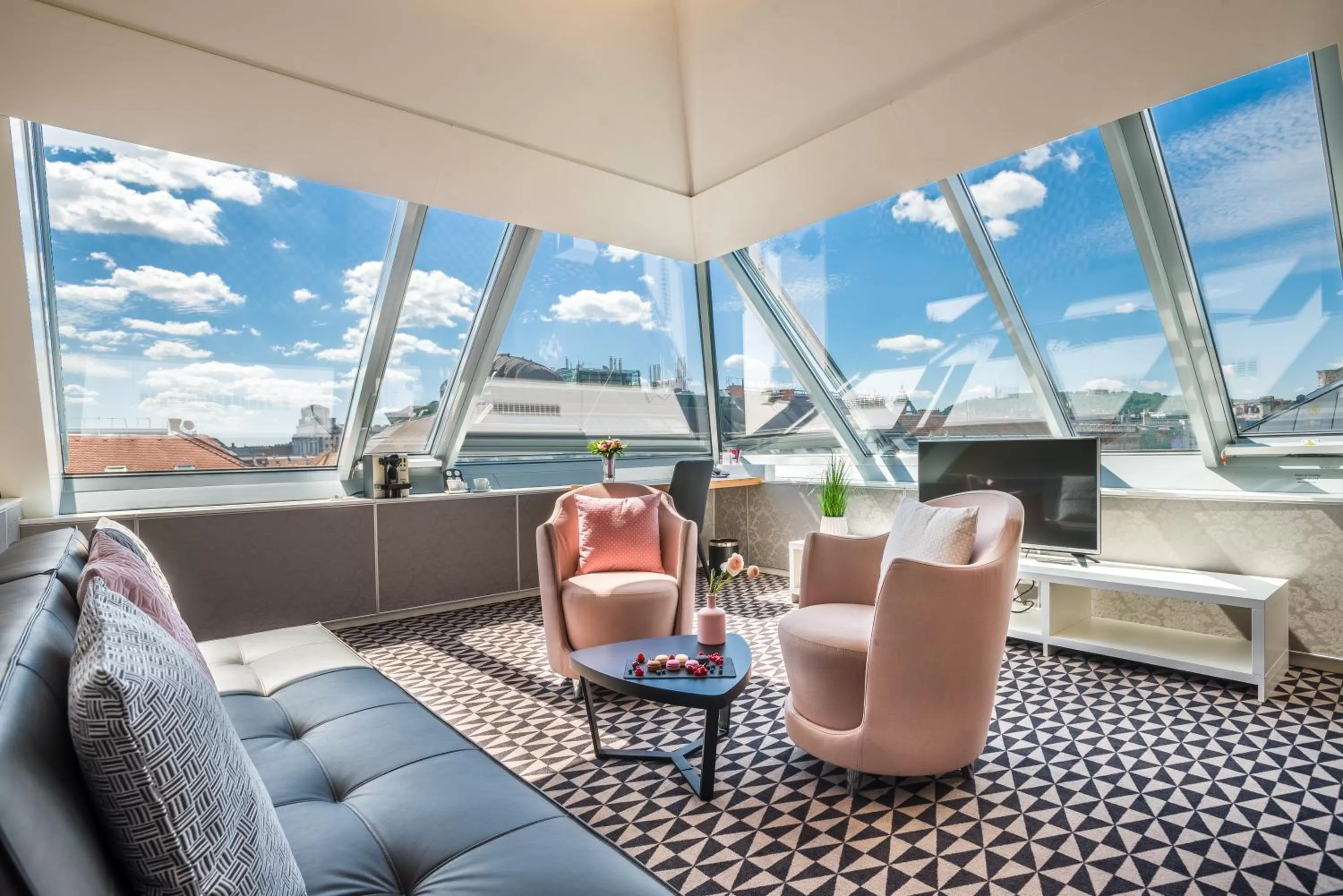 Top Floor Andrassy Suite in Hotel Moments Budapest by Continental Group