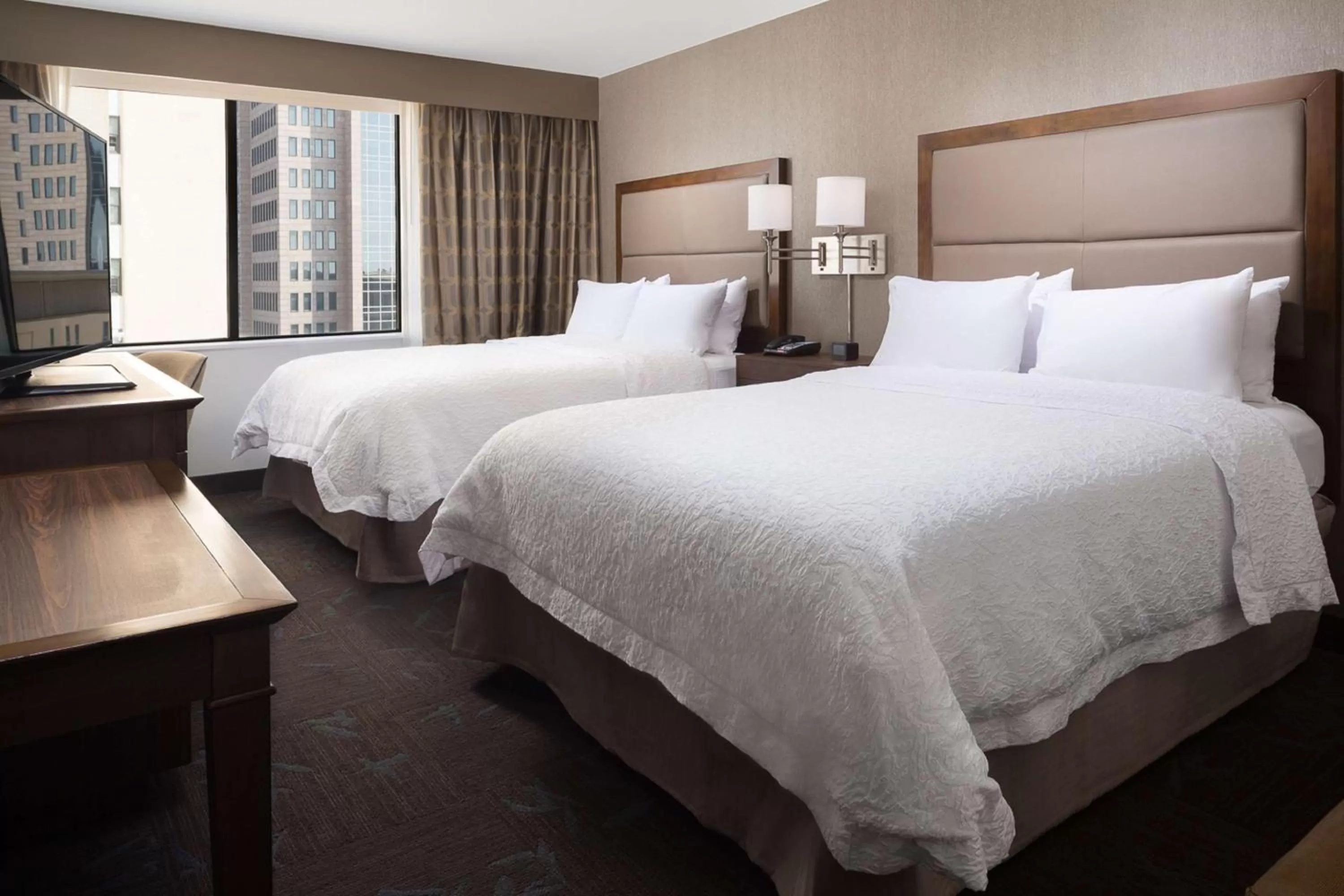 Queen Room with Two Queen Beds - Mobility/Hearing Accessible in Hampton Inn & Suites Dallas Downtown