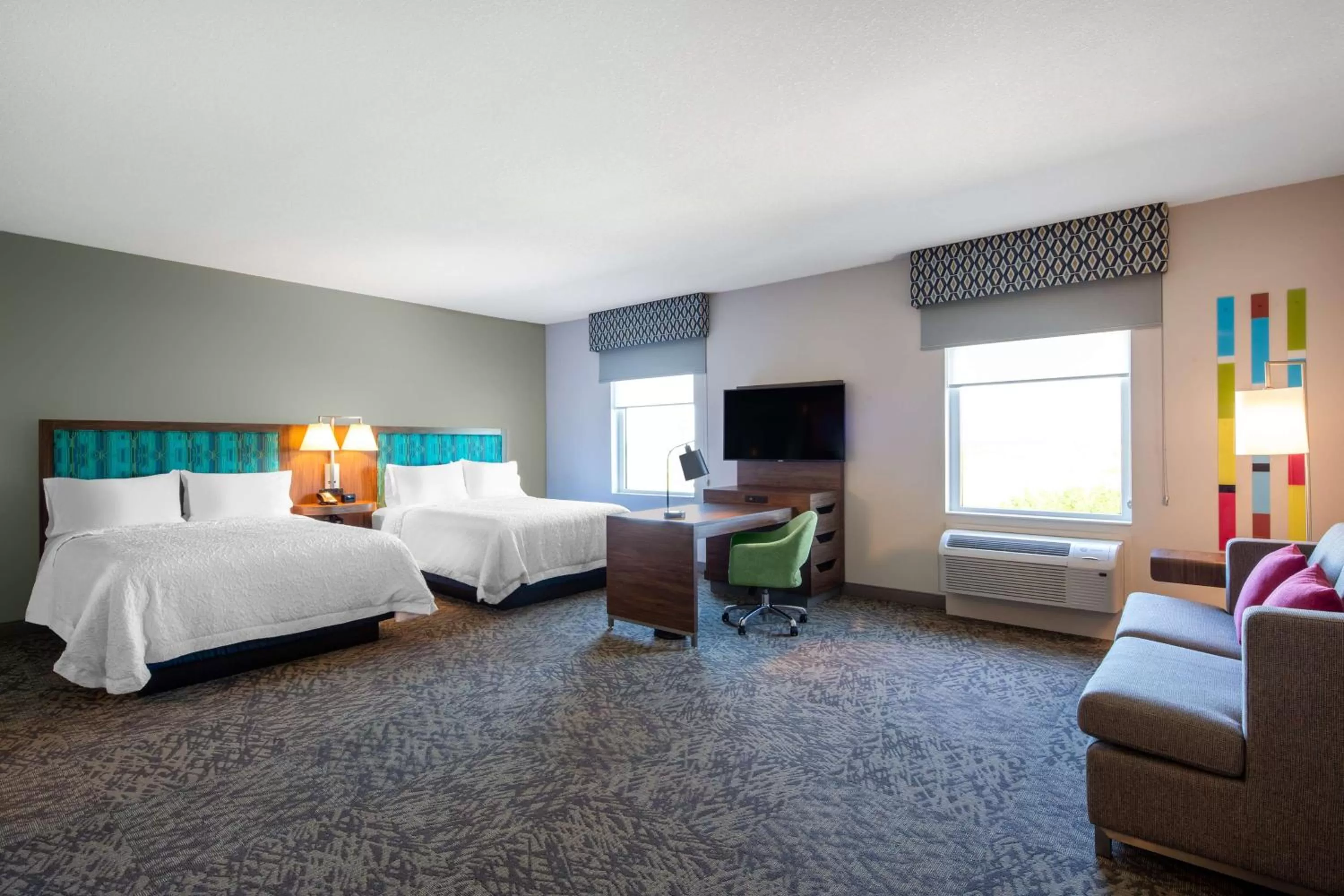 Queen Suite with Two Queen Beds - Non-Smoking in Hampton Inn & Suites Edmonton St. Albert, Ab