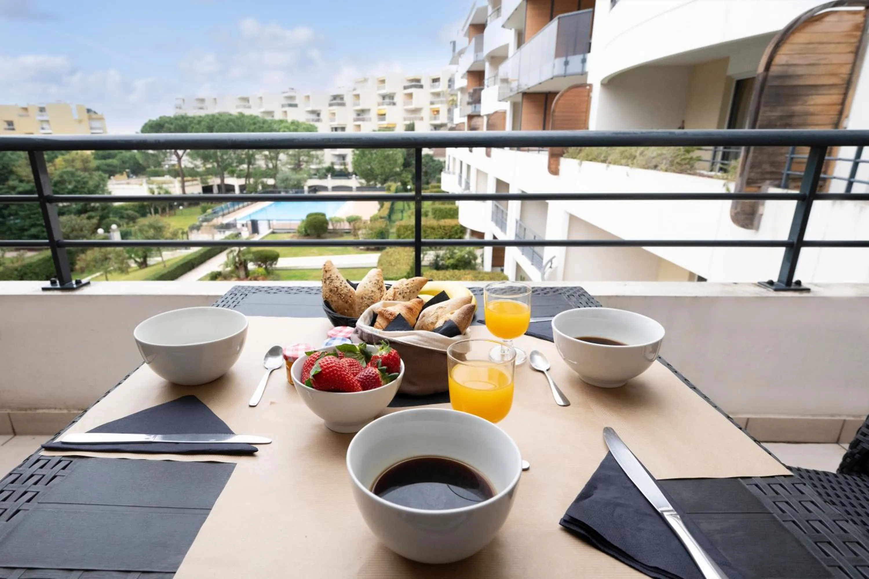 One-Bedroom Apartment (4 Adults) with swimming pool view in Nemea Appart Hotel Le Lido Cagnes sur Mer