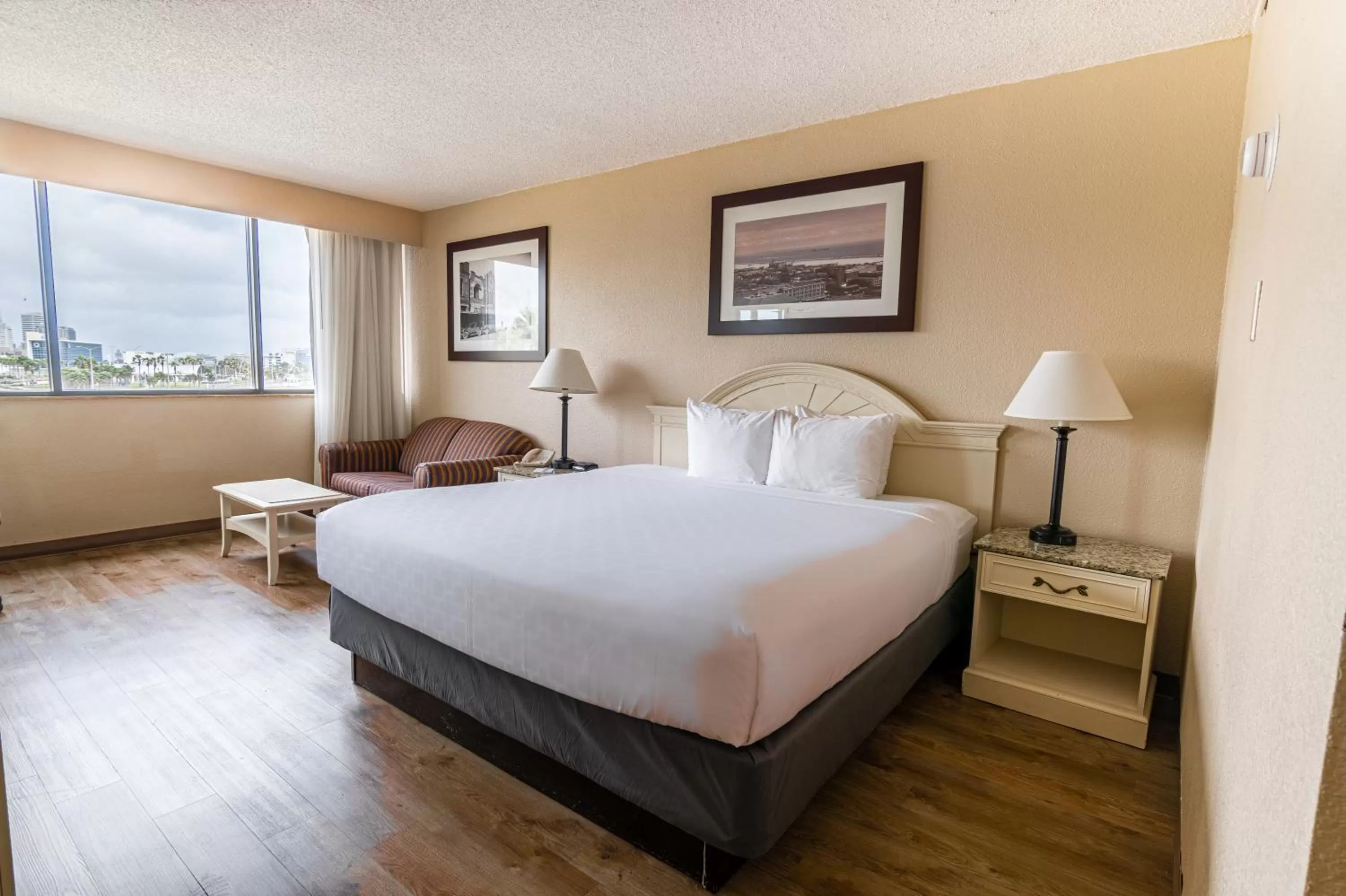 One King Bed in Emerald Beach Hotel Corpus Christi