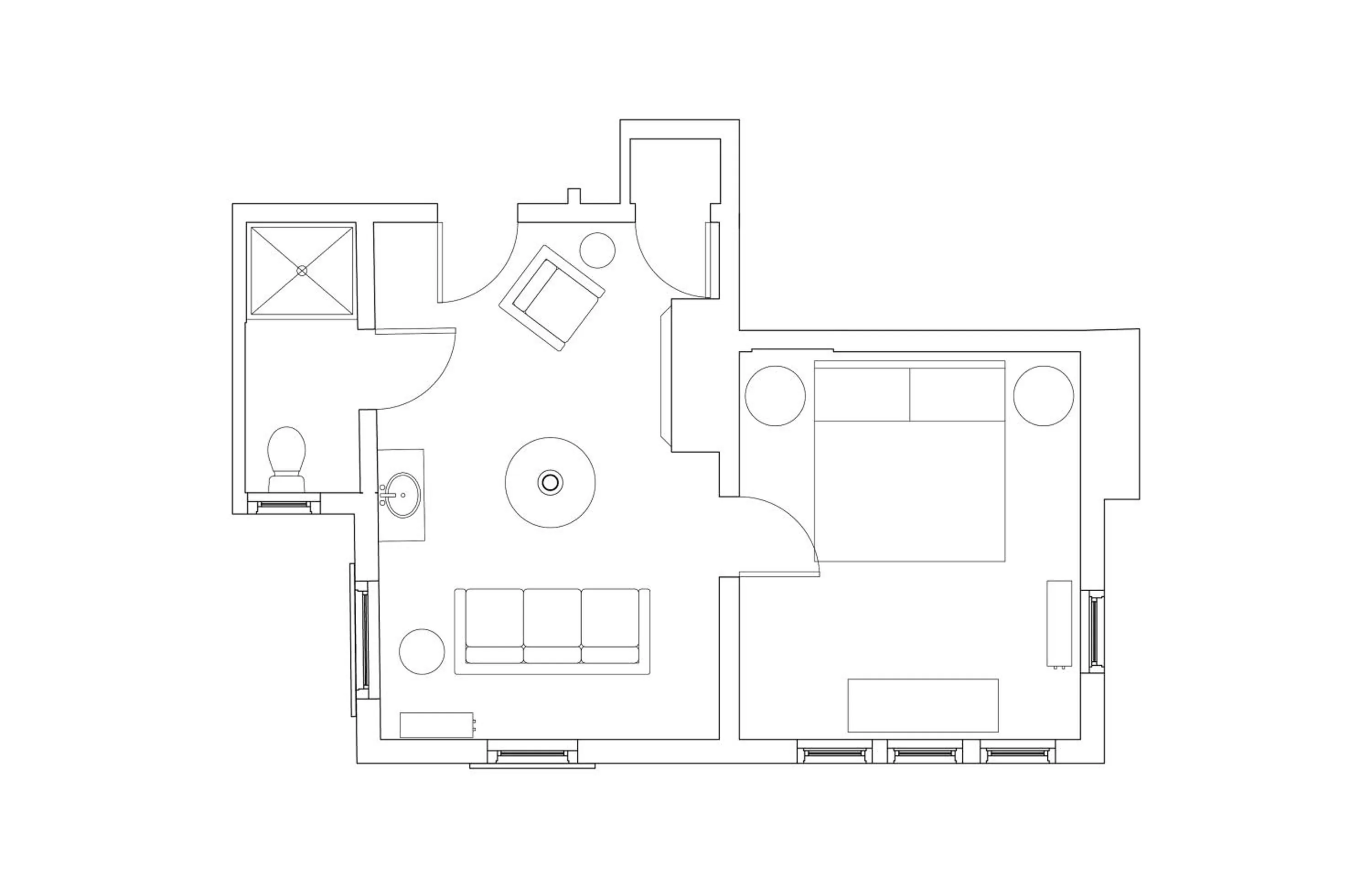 Floor plan in Blind Tiger Asheville