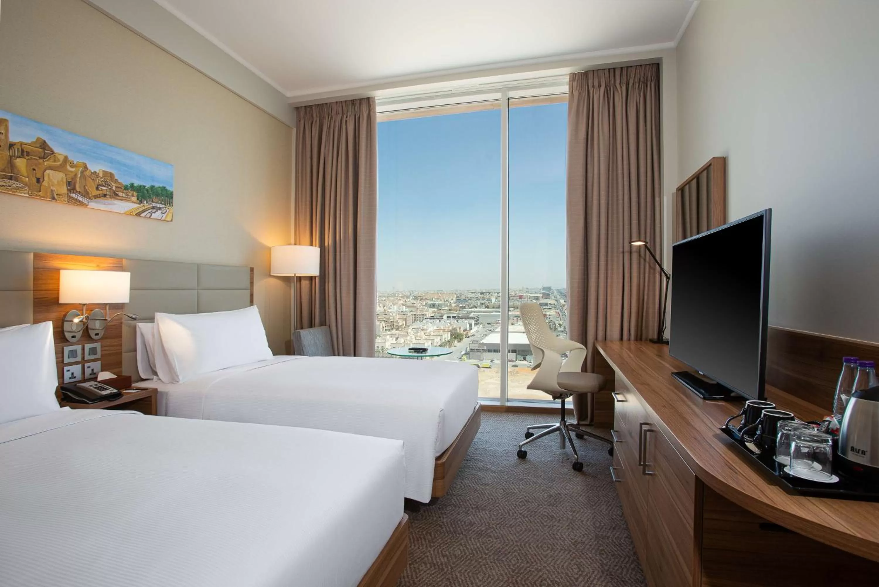 Twin Room in Hilton Garden Inn Riyadh Financial District
