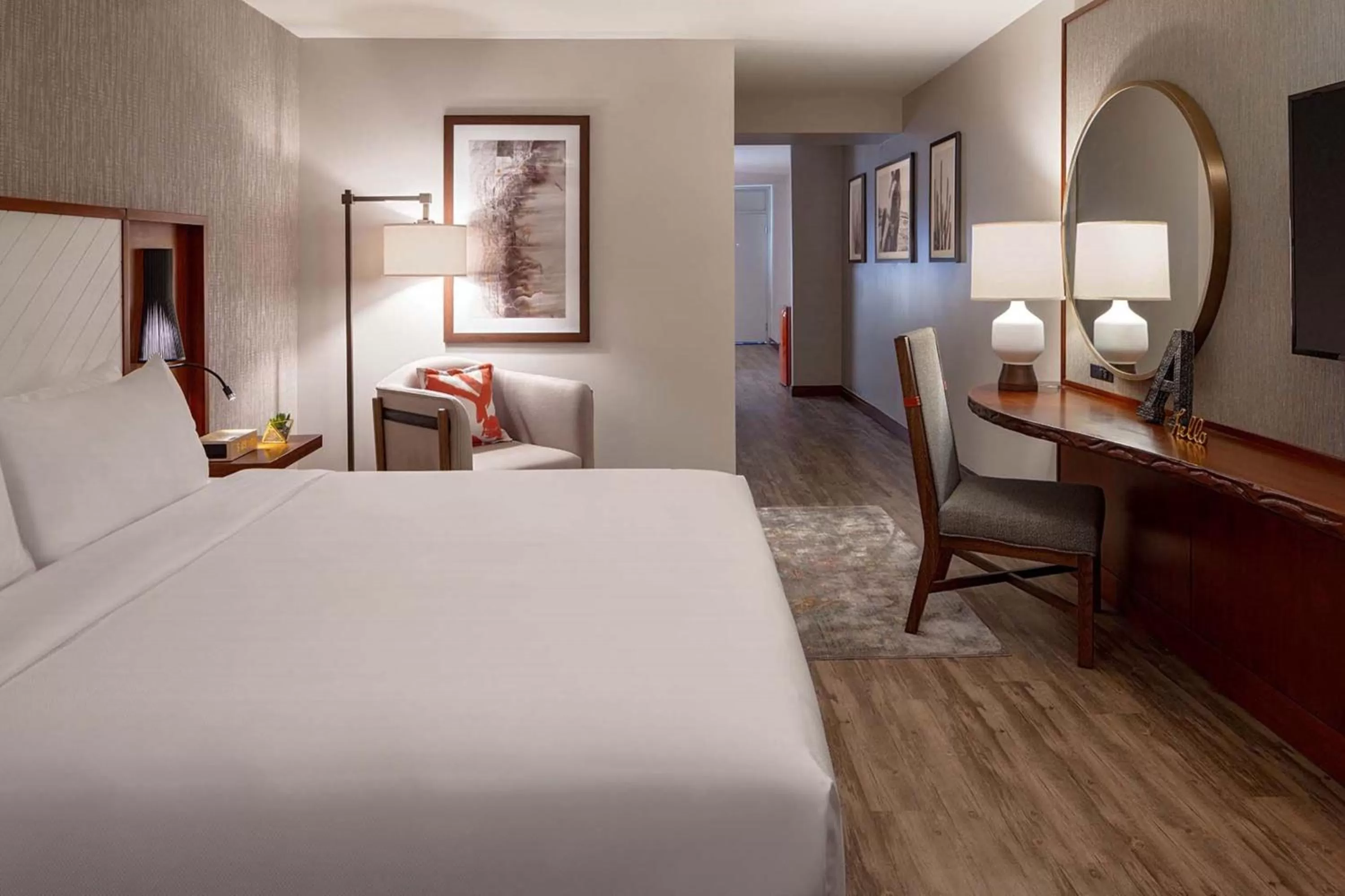 Standard King Room with Roll-in Shower - Mobility and Hearing Accessible in Hotel Adeline, Scottsdale, a Tribute Portfolio Hotel