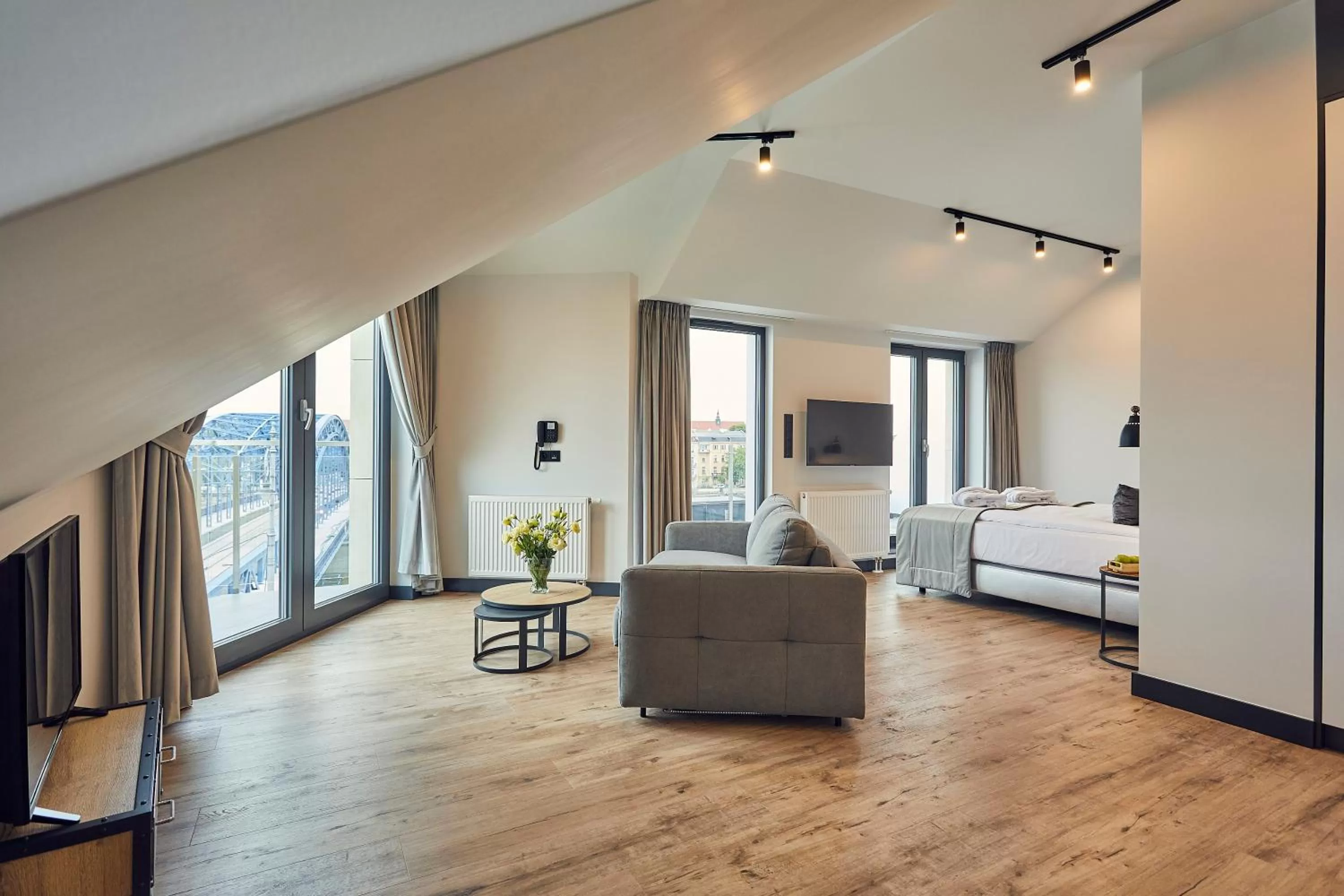 Premium Suite with River View in The Bridge Suites Hotel