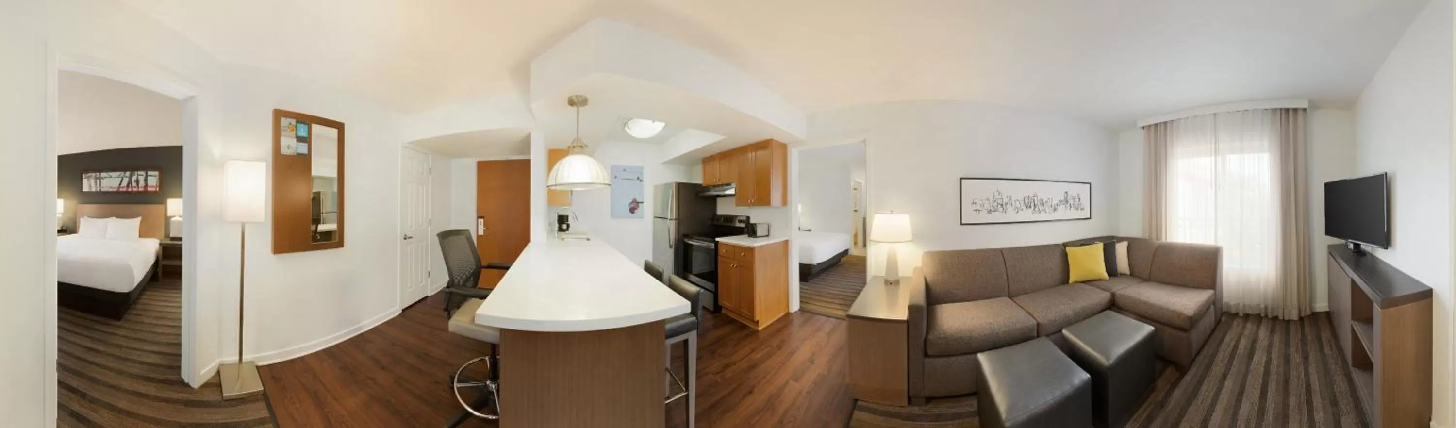 Two-Bedroom Suite with Shower - Disability Access in Hyatt House Miami Airport