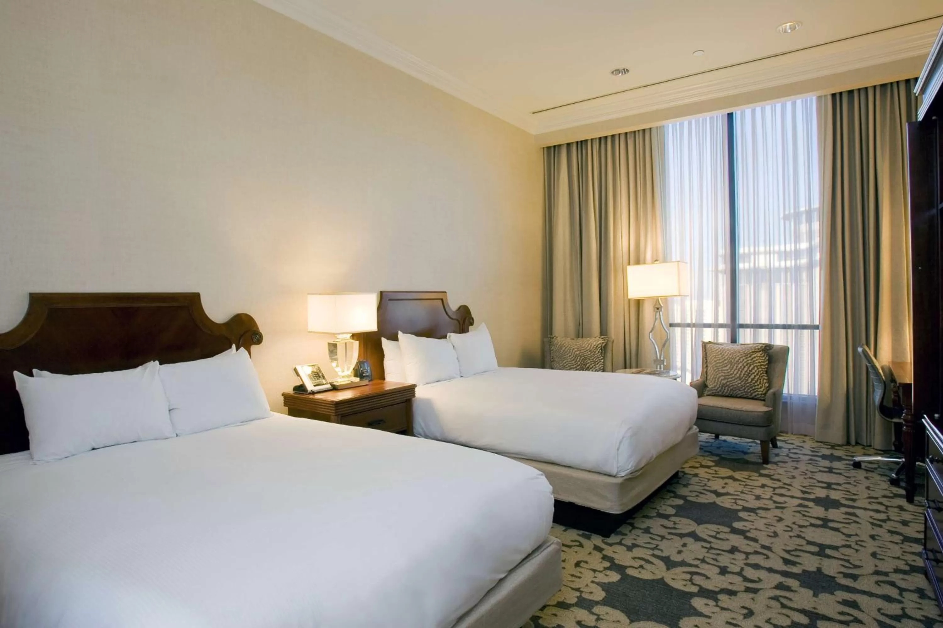 Premium Two Queen Beds with Access Tub - Disability Access in Hilton New Orleans Riverside