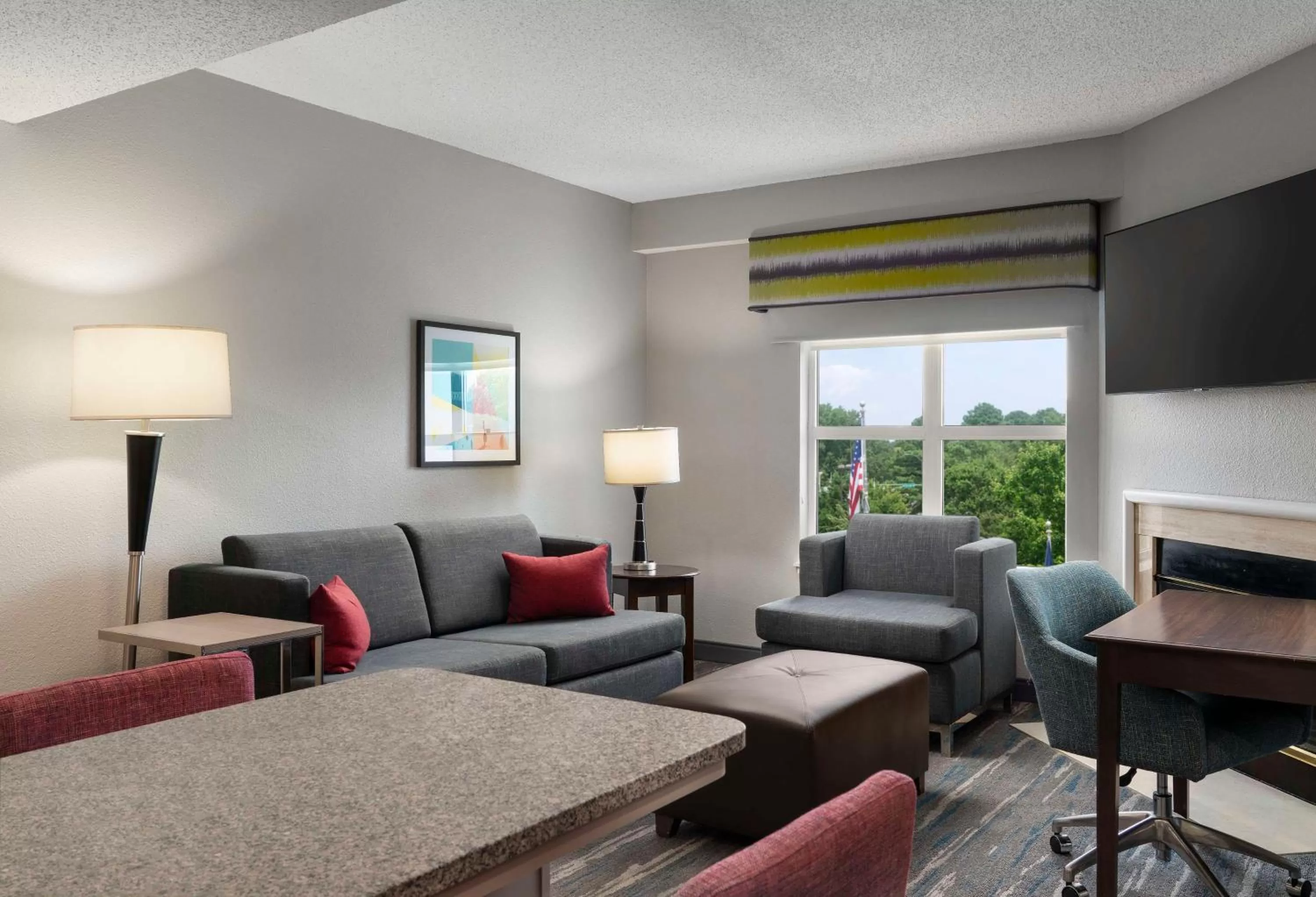 One-Bedroom King Suite with Kitchen - Non-Smoking  in Hampton Inn & Suites Newport News-Airport - Oyster Point Area