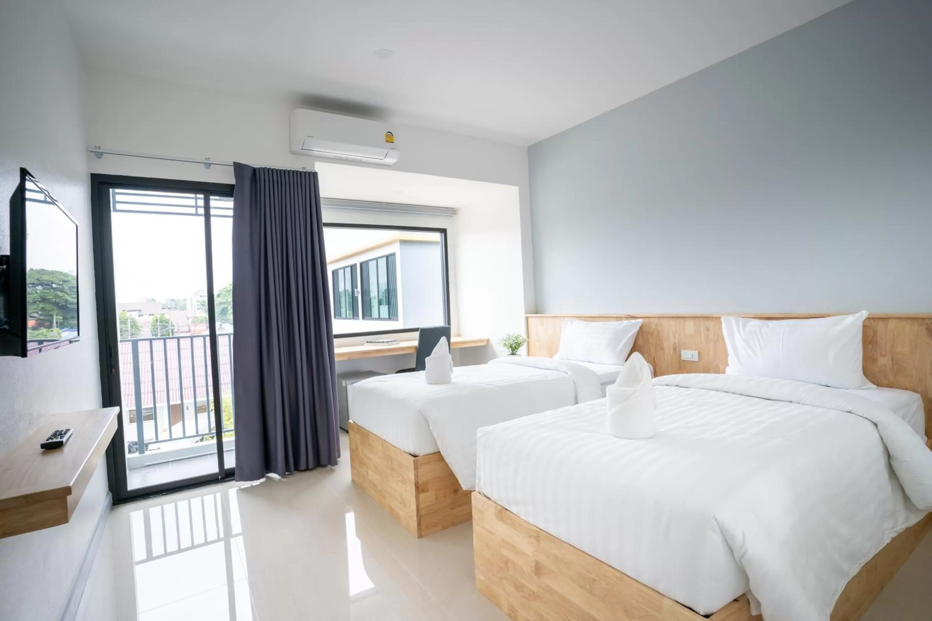 Superior Twin Room in Meesuk ChiangRai Hotel, SHA Certified