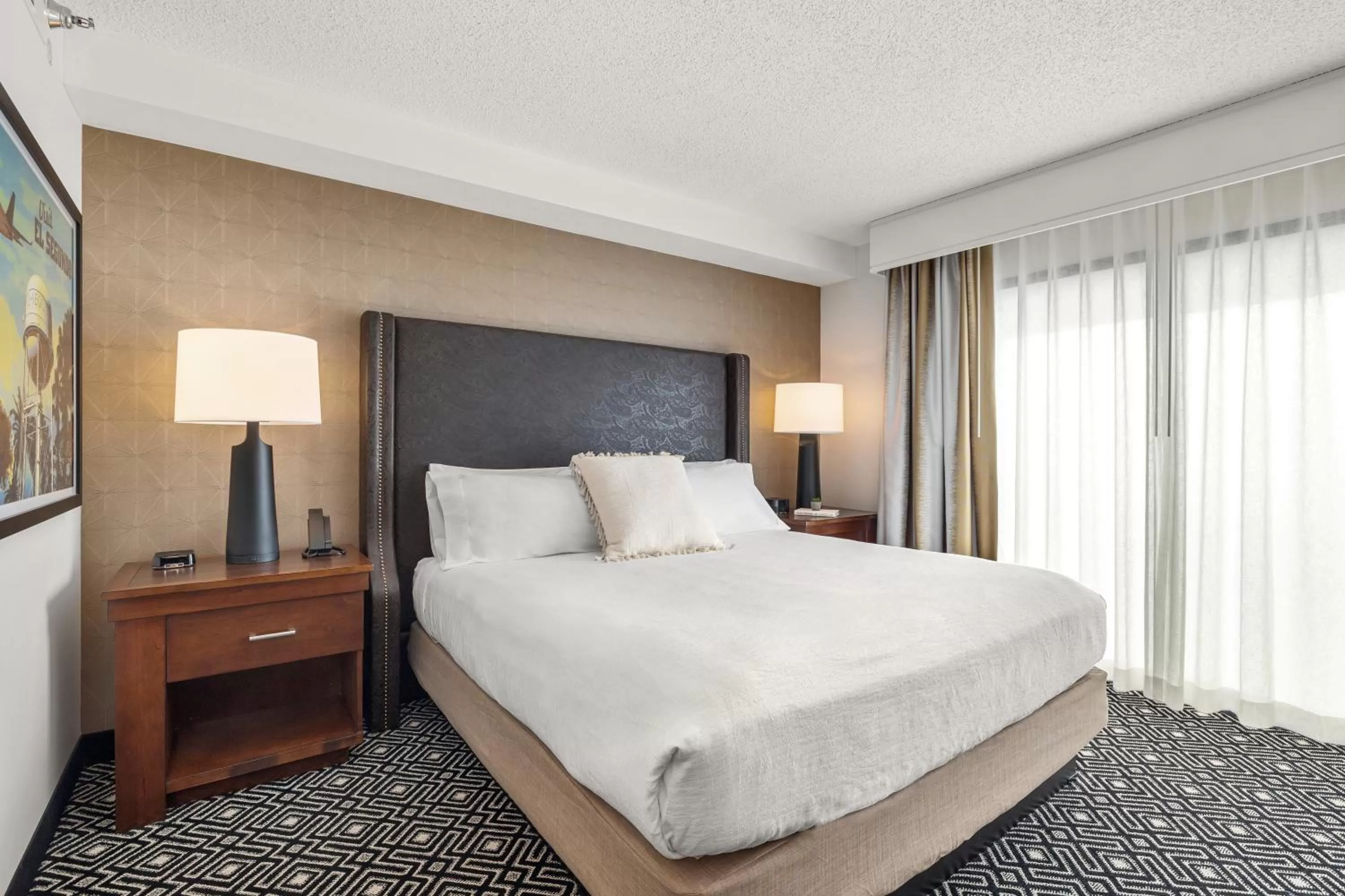 Two-Room Corner King Suite with Balcony in Embassy Suites by Hilton Los Angeles International Airport South