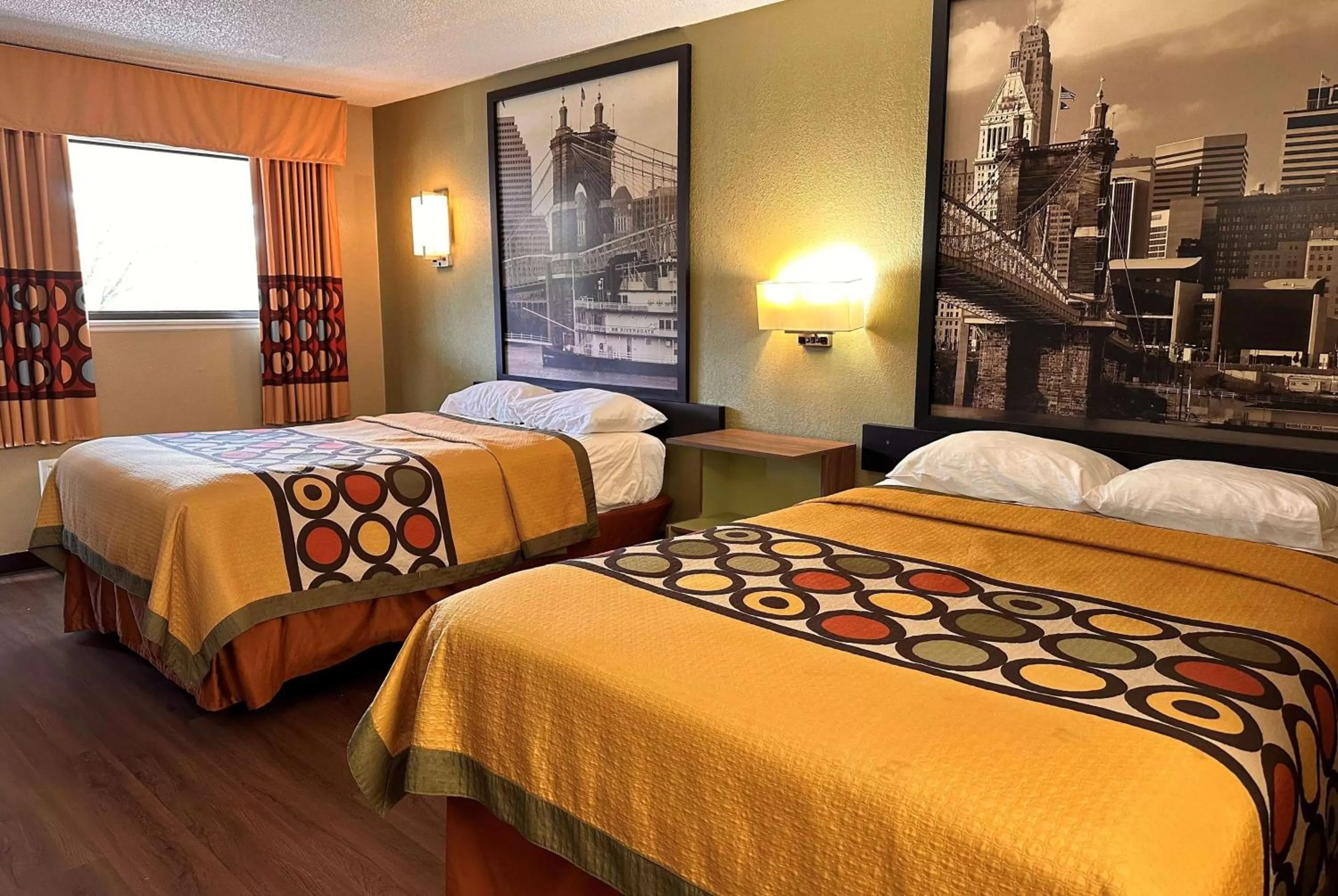 Double Room with Two Double Beds - Non-Smoking in Super 8 by Wyndham Cincinnati-Springdale OH