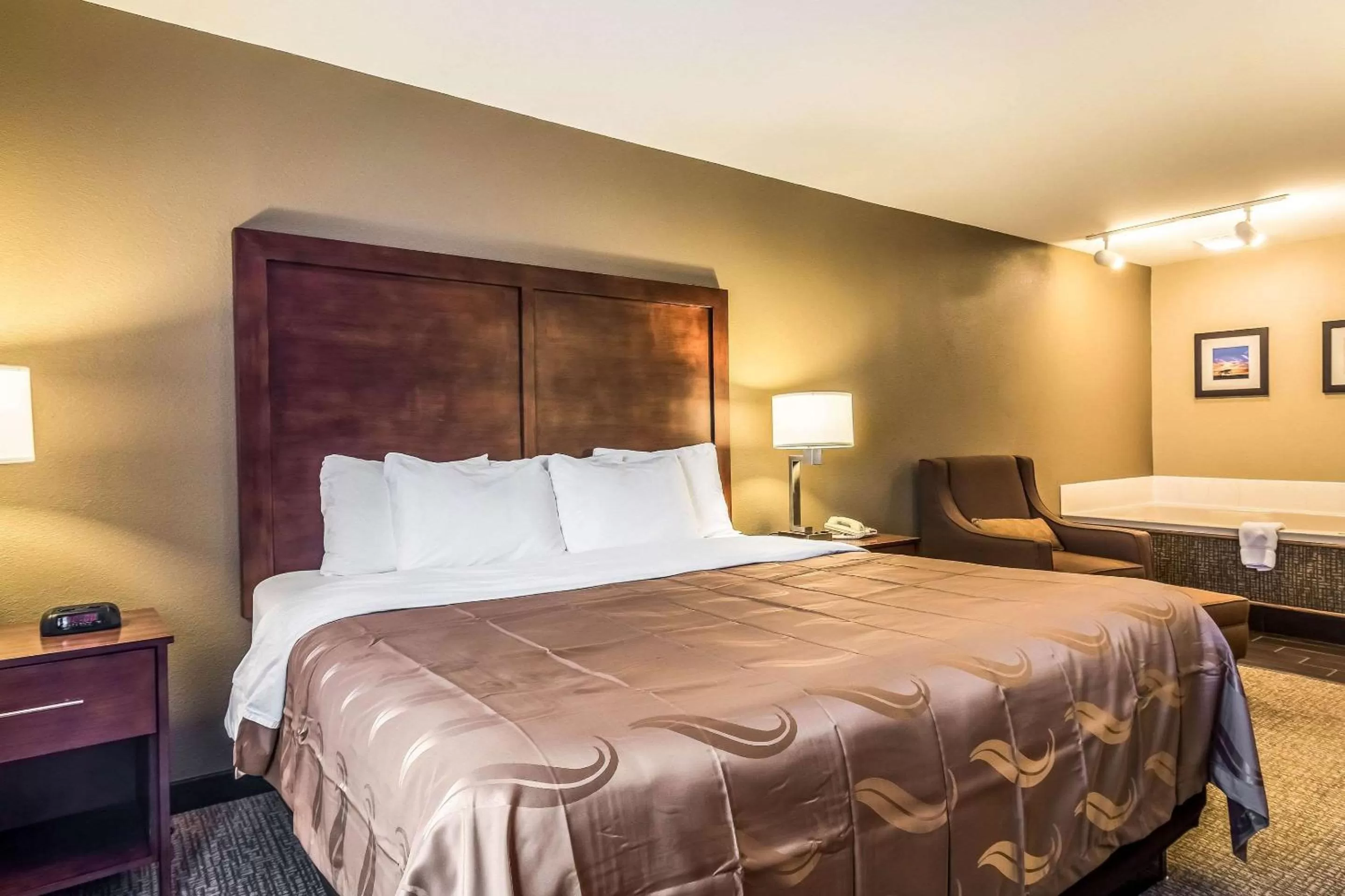 King Suite with Spa Bath in Quality Inn & Suites Salem near I-57