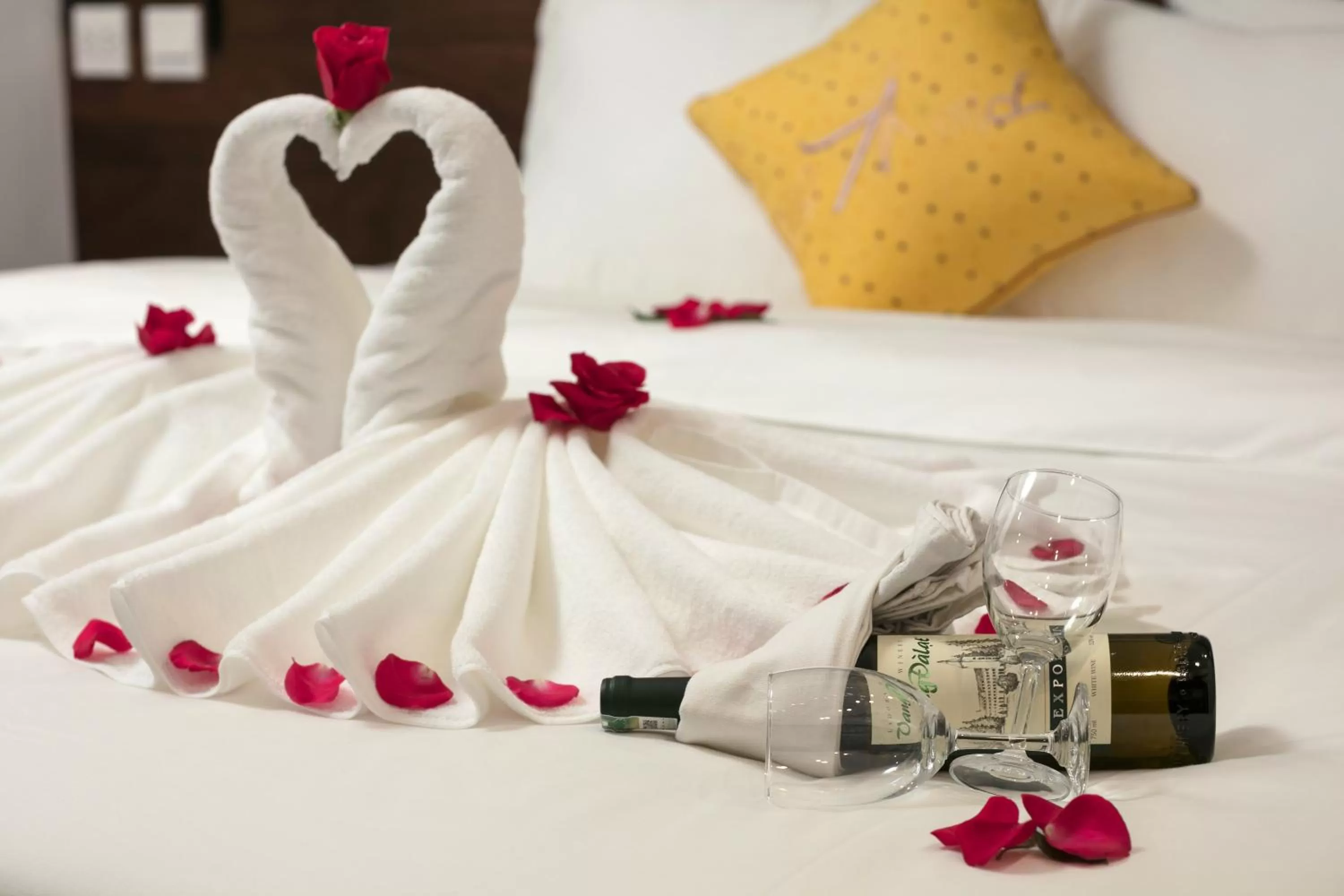 Honey moon suite city view room in Hanoi Exclusive Hotel