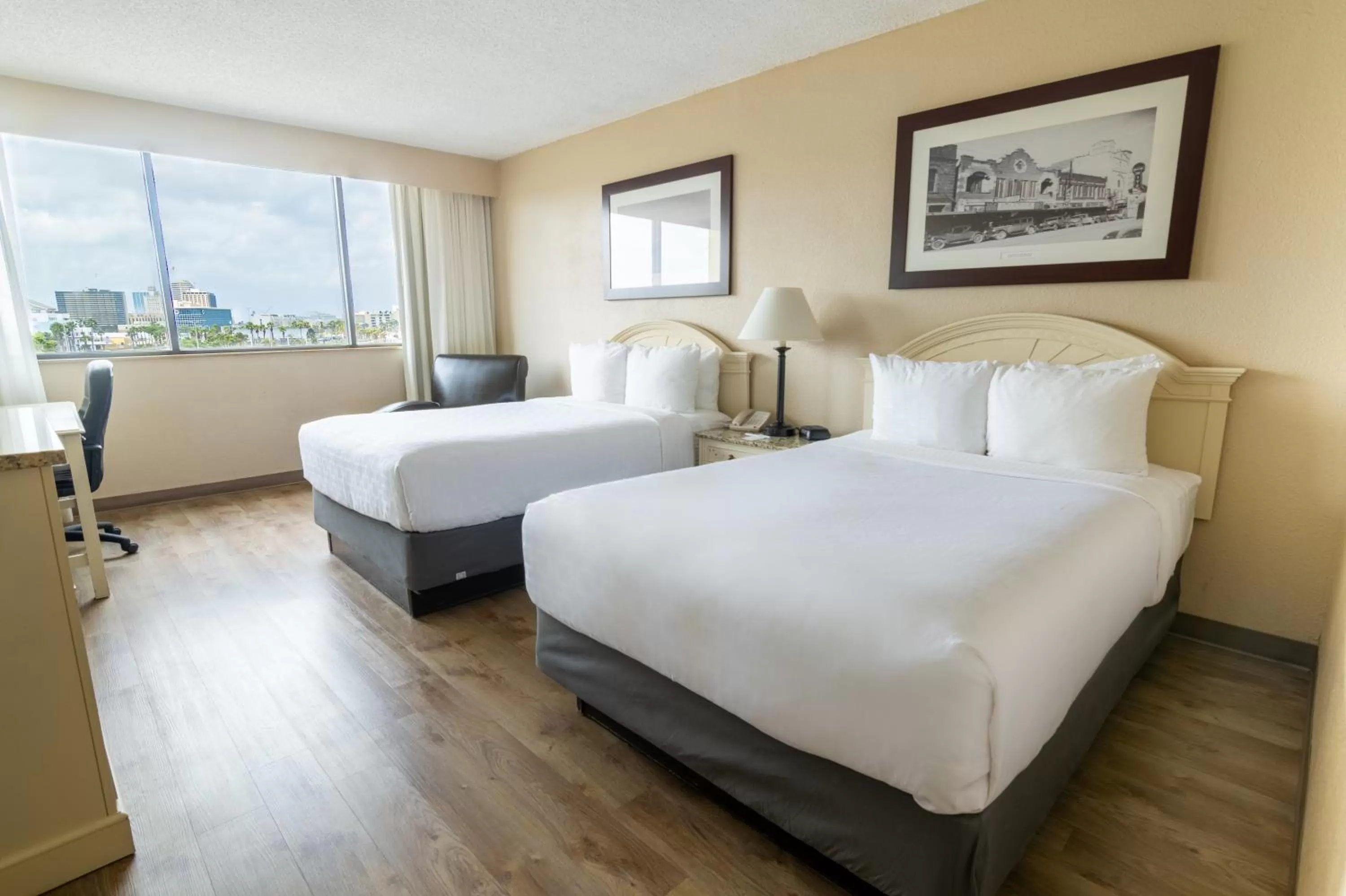 Two Double Beds in Emerald Beach Hotel Corpus Christi