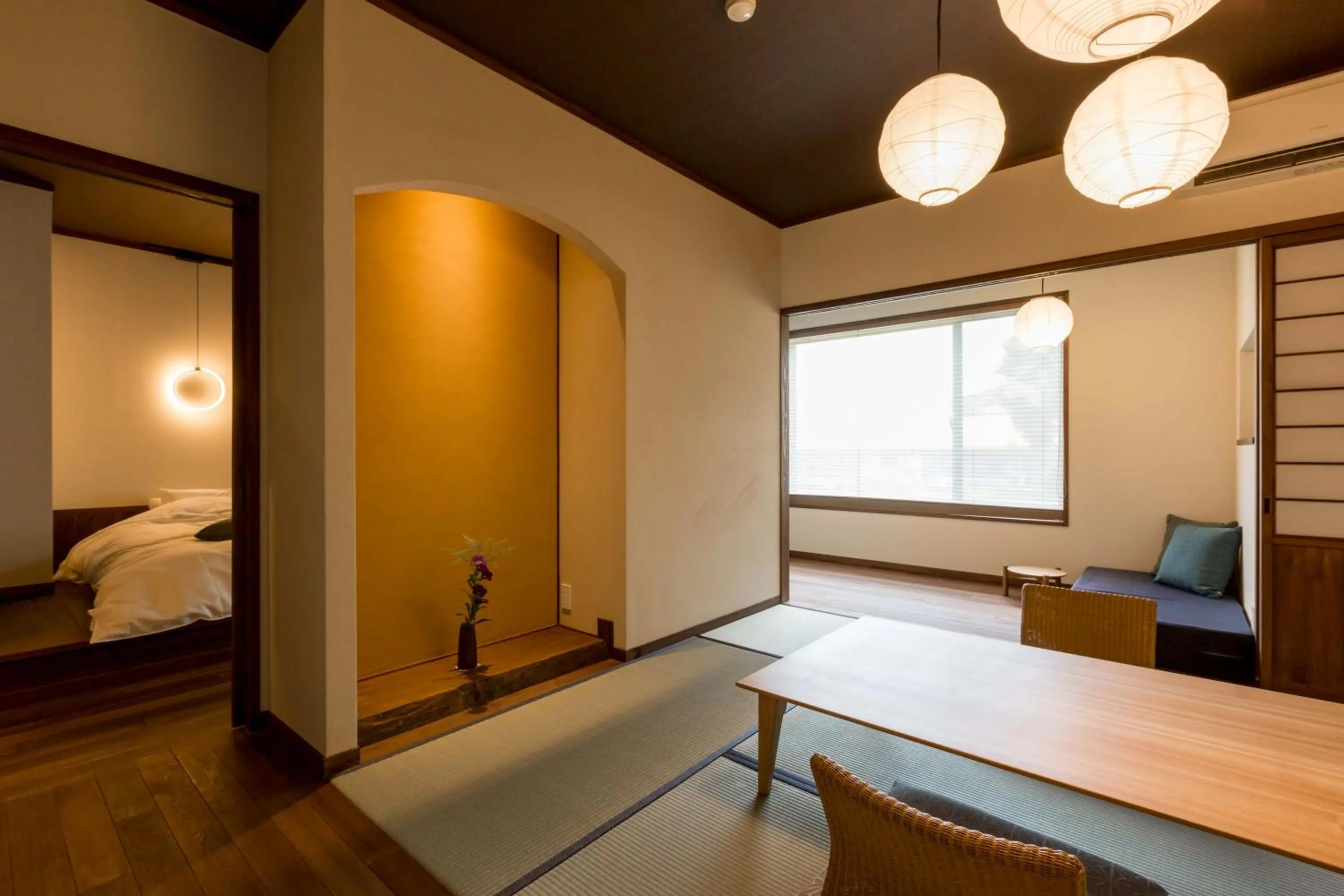 Superior Room with Tatami Area and Hot Spring Bath - single occupancy - Kiku in Ryokan Oomuraya
