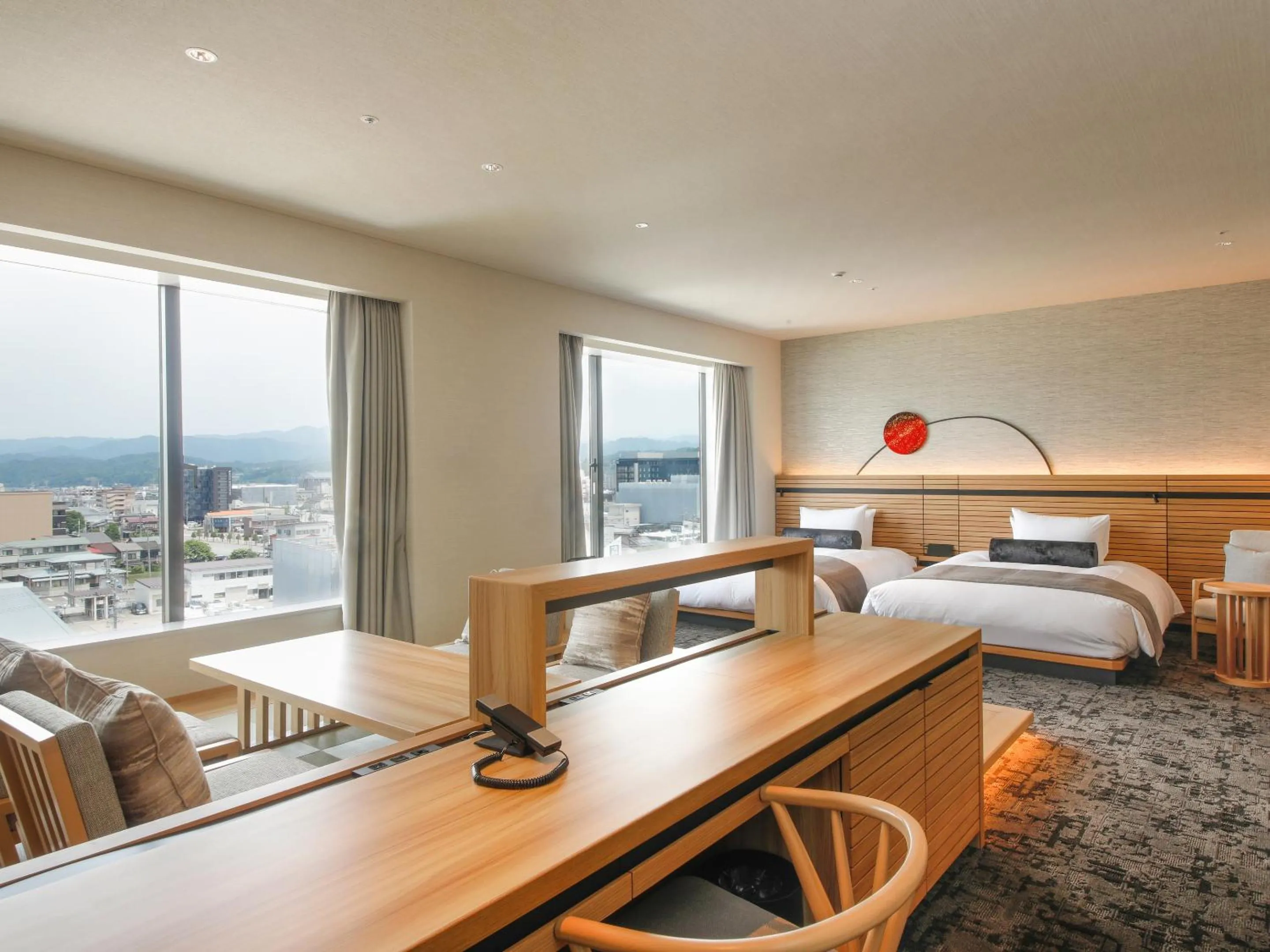 Premiere Twin Room with Tatami Area - single occupancy - (New) Orinkaku Wing - Non Smoking in Takayama Green Hotel