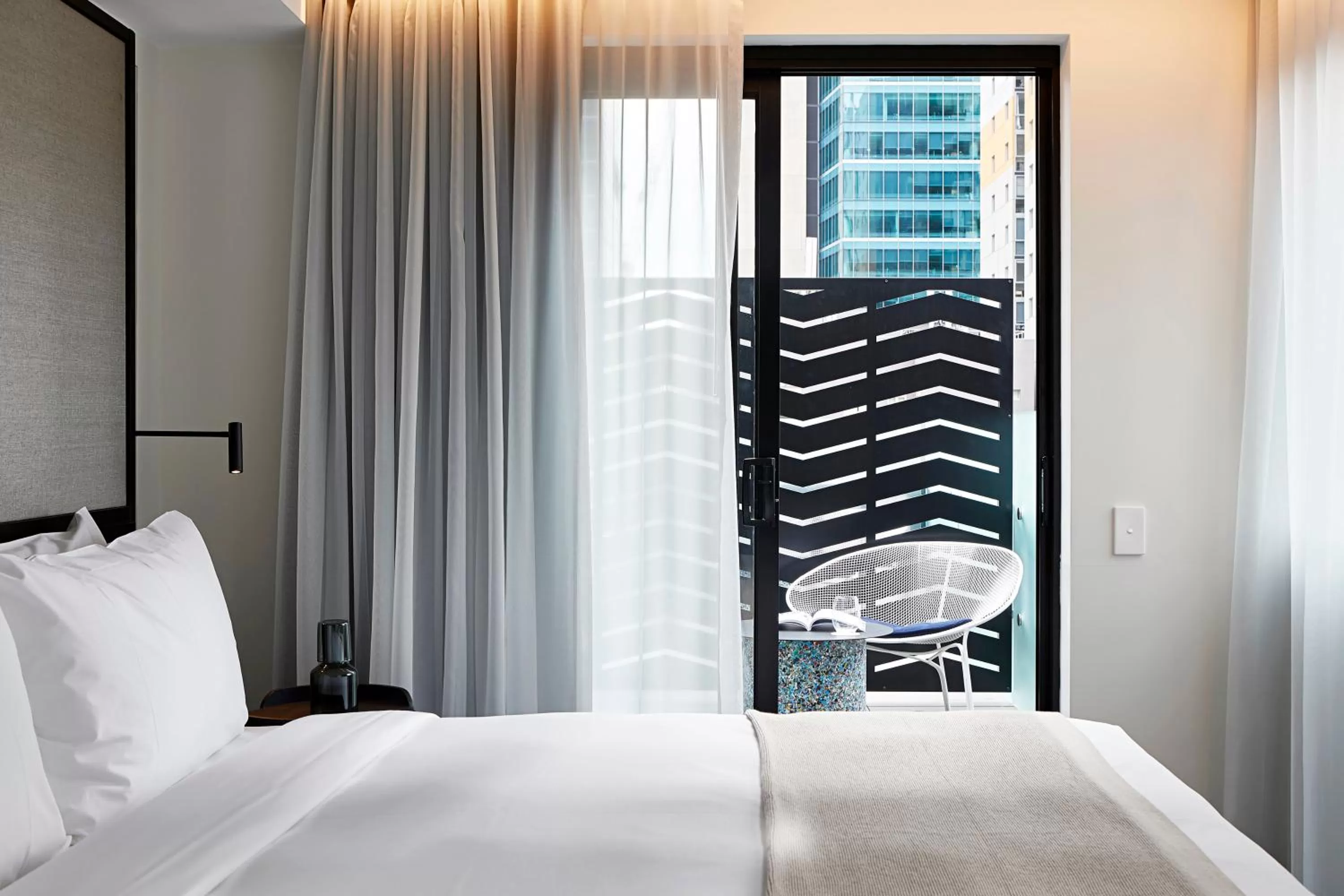 One Bedroom Terrace Suite – complimentary drinks during hosted hour and WiFi in Lancemore Crossley St. Melbourne