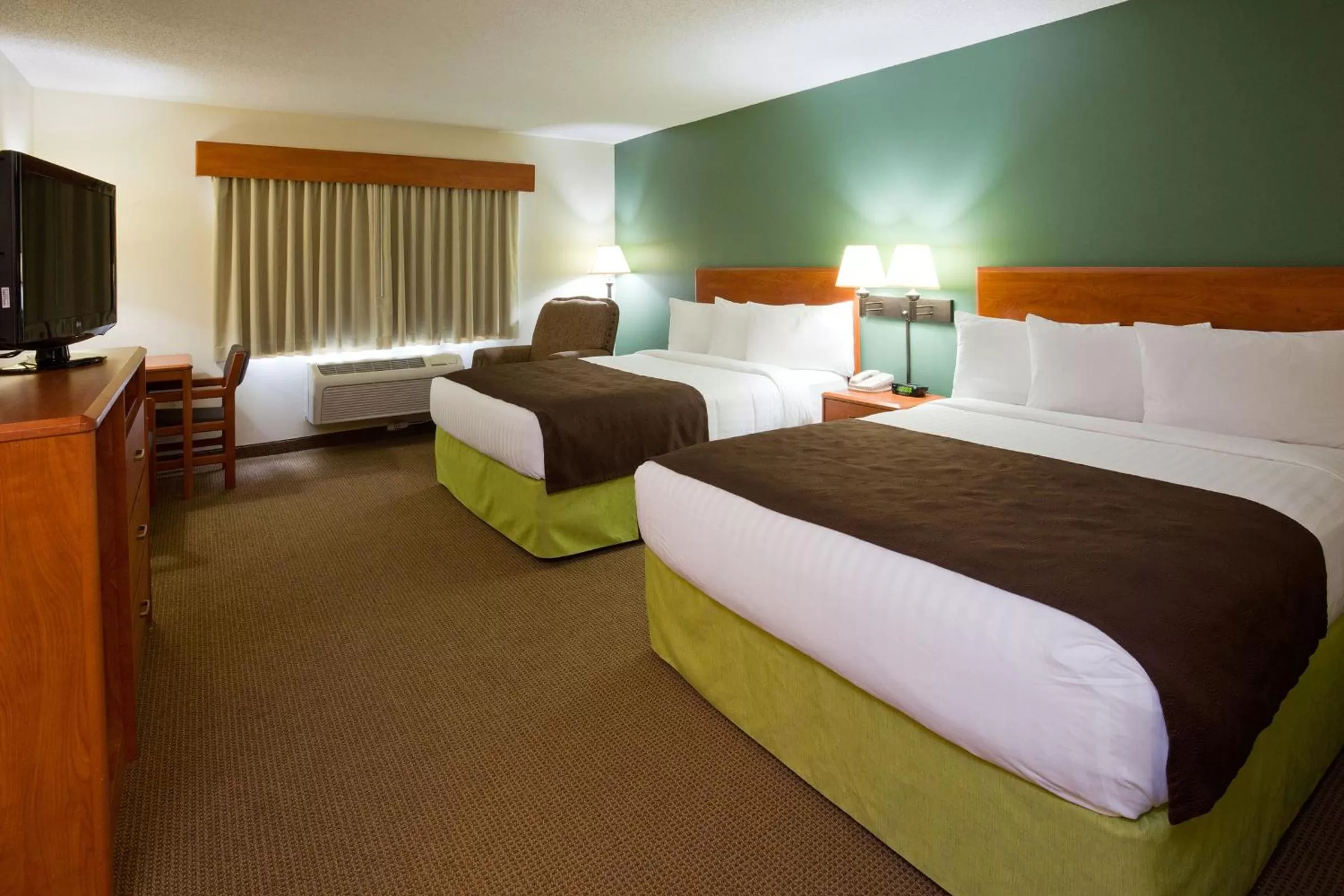 Queen Room with Two Queen Beds - Non-Smoking in AmericInn by Wyndham Thief River Falls