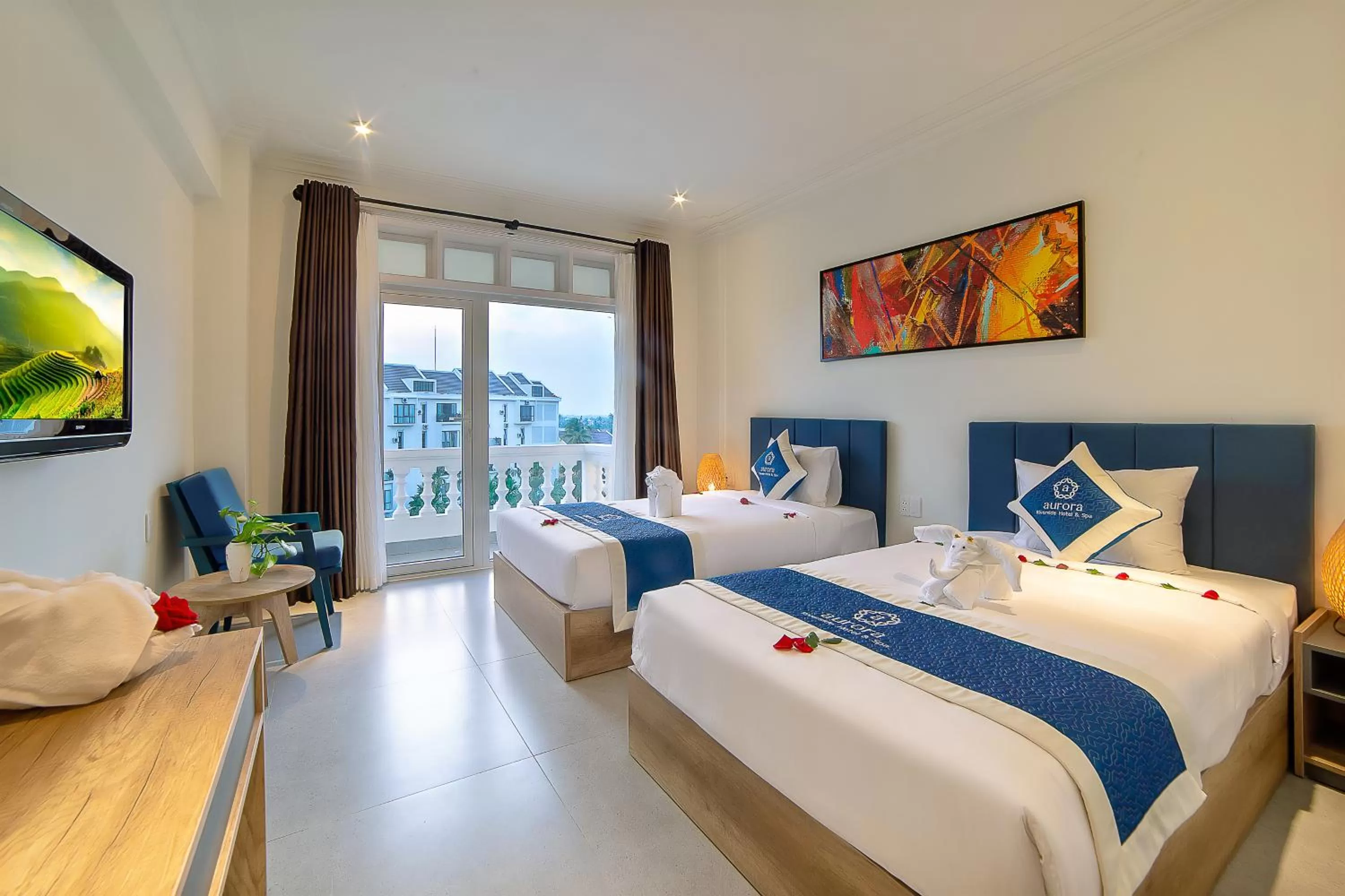 Superior Twin Room in Hoi An Aurora Riverside Hotel and Spa