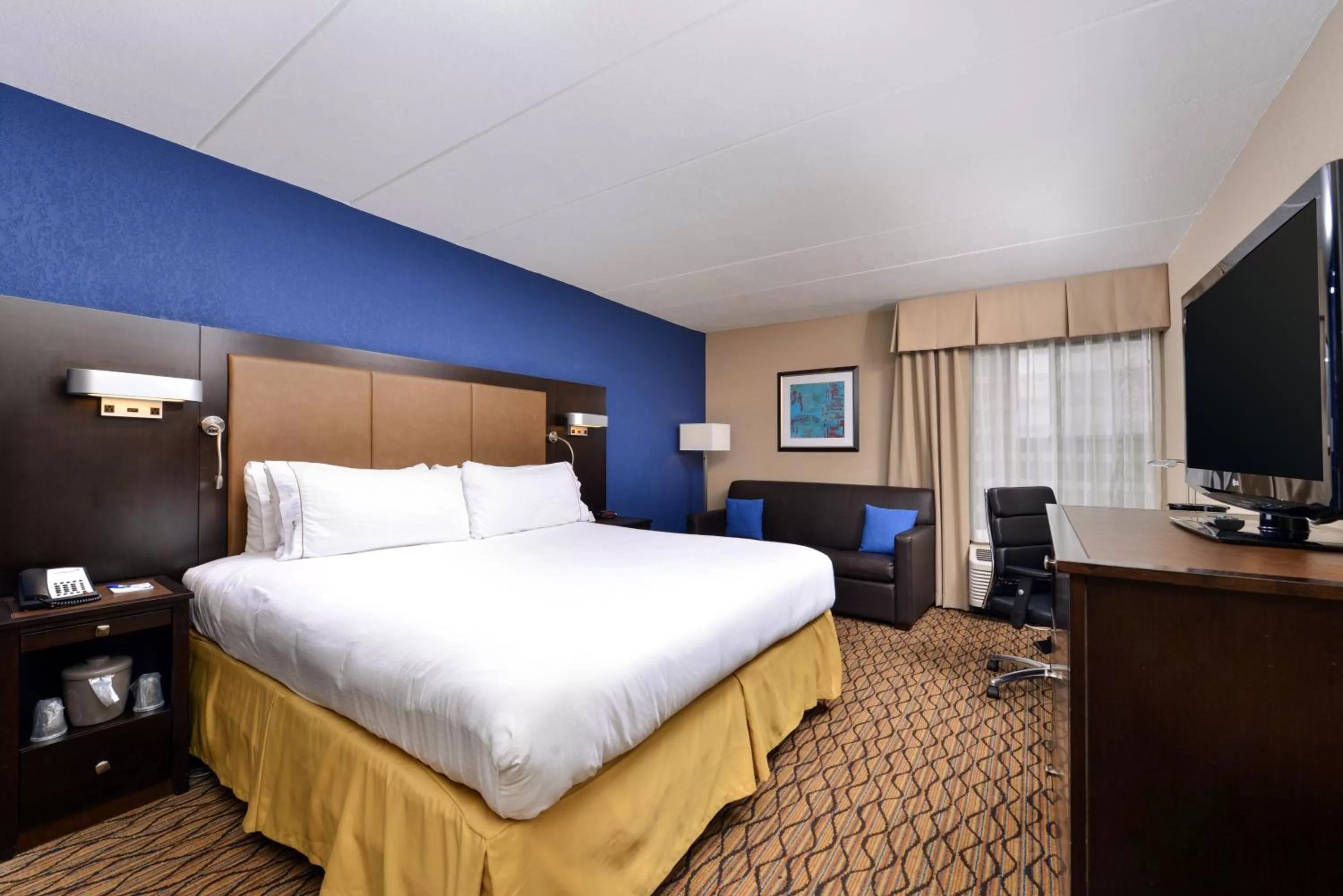Standard King Room with Roll-in Shower - Mobility Accessible in Holiday Inn Express Hunt Valley by IHG