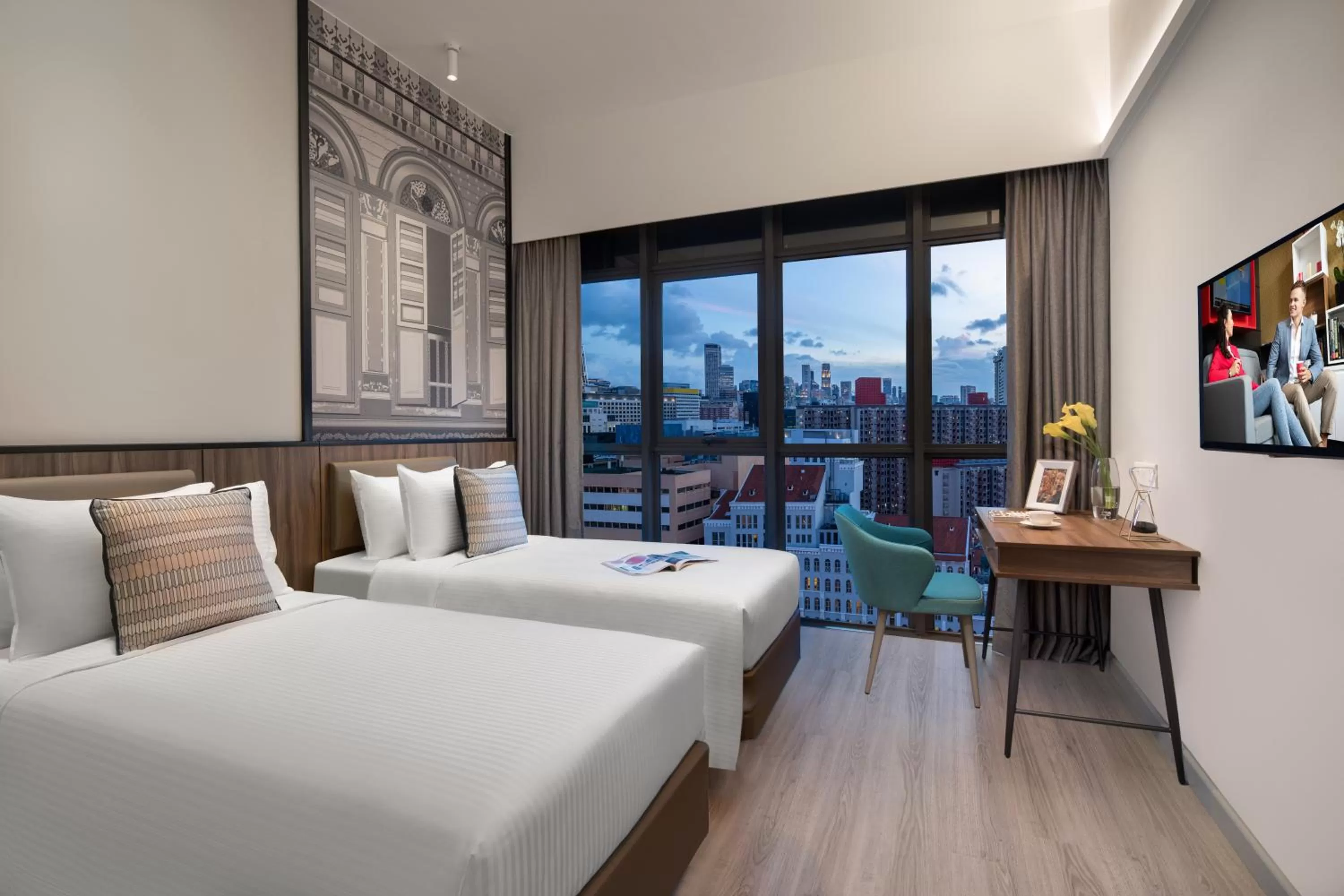 Studio, 1 Twin Bed in Citadines Rochor Singapore