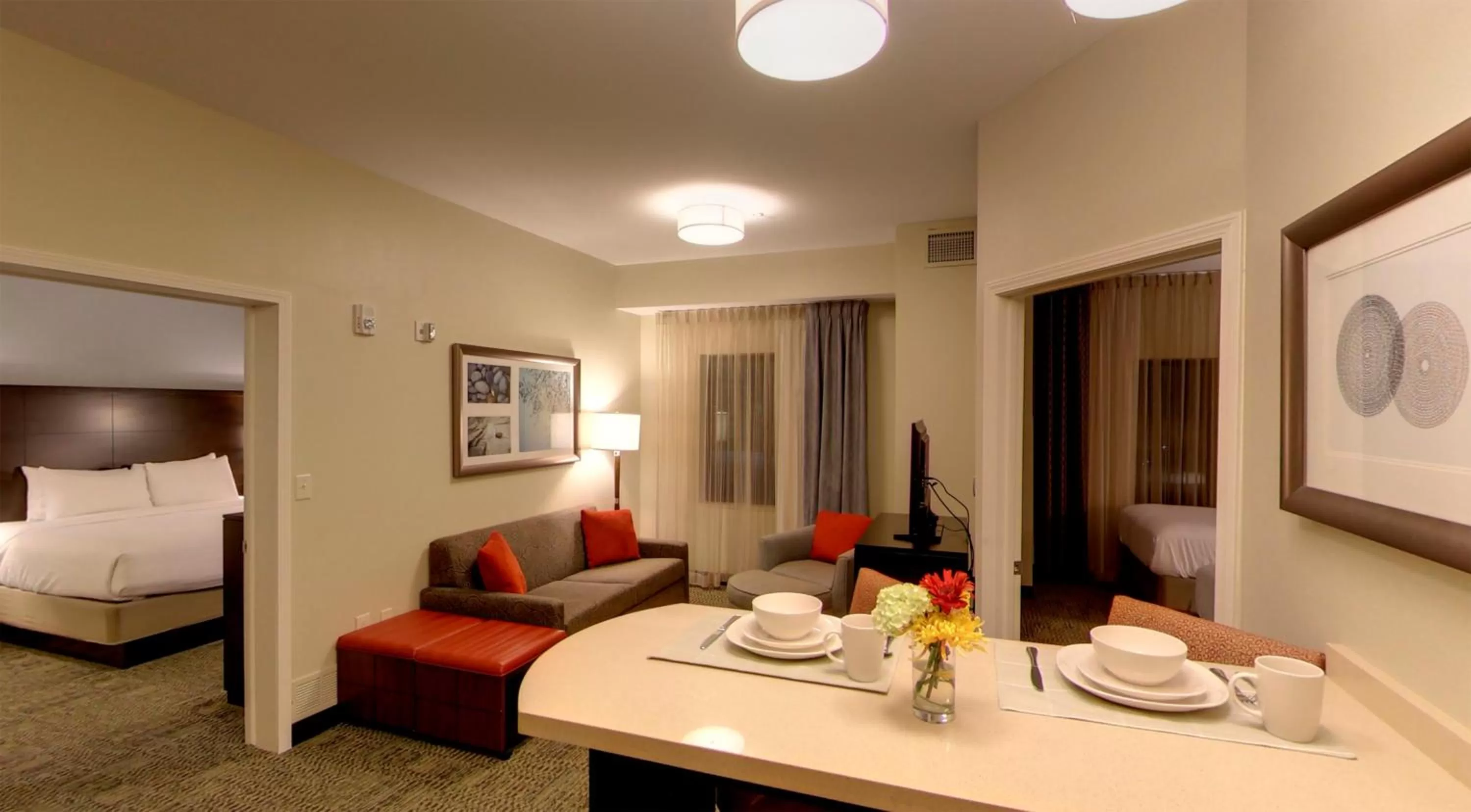 Two-Bedroom Suite - Mobility Accessible Roll In Shower in Staybridge Suites Ann Arbor - Research Parkway by IHG