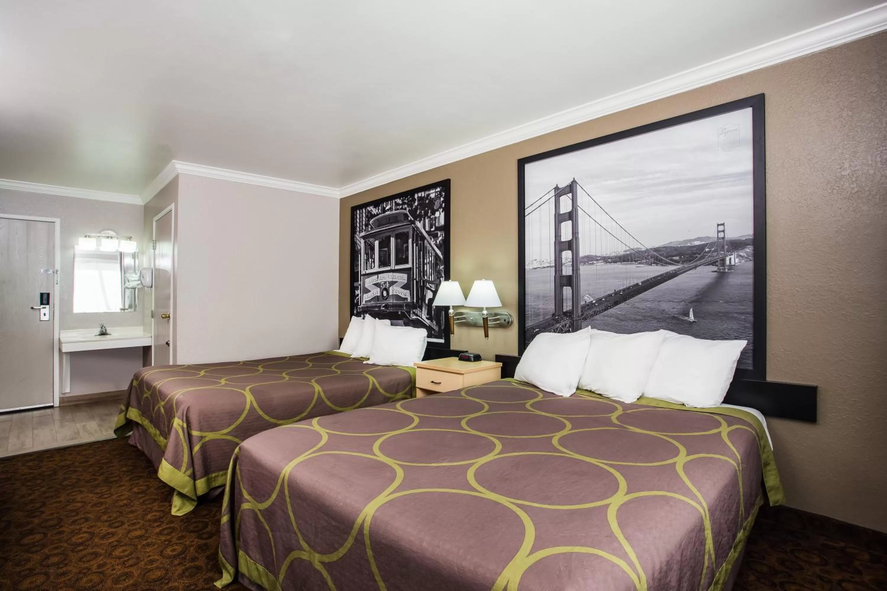 Queen Room with Two Queen Beds - Non-Smoking in Super 8 by Wyndham Vacaville