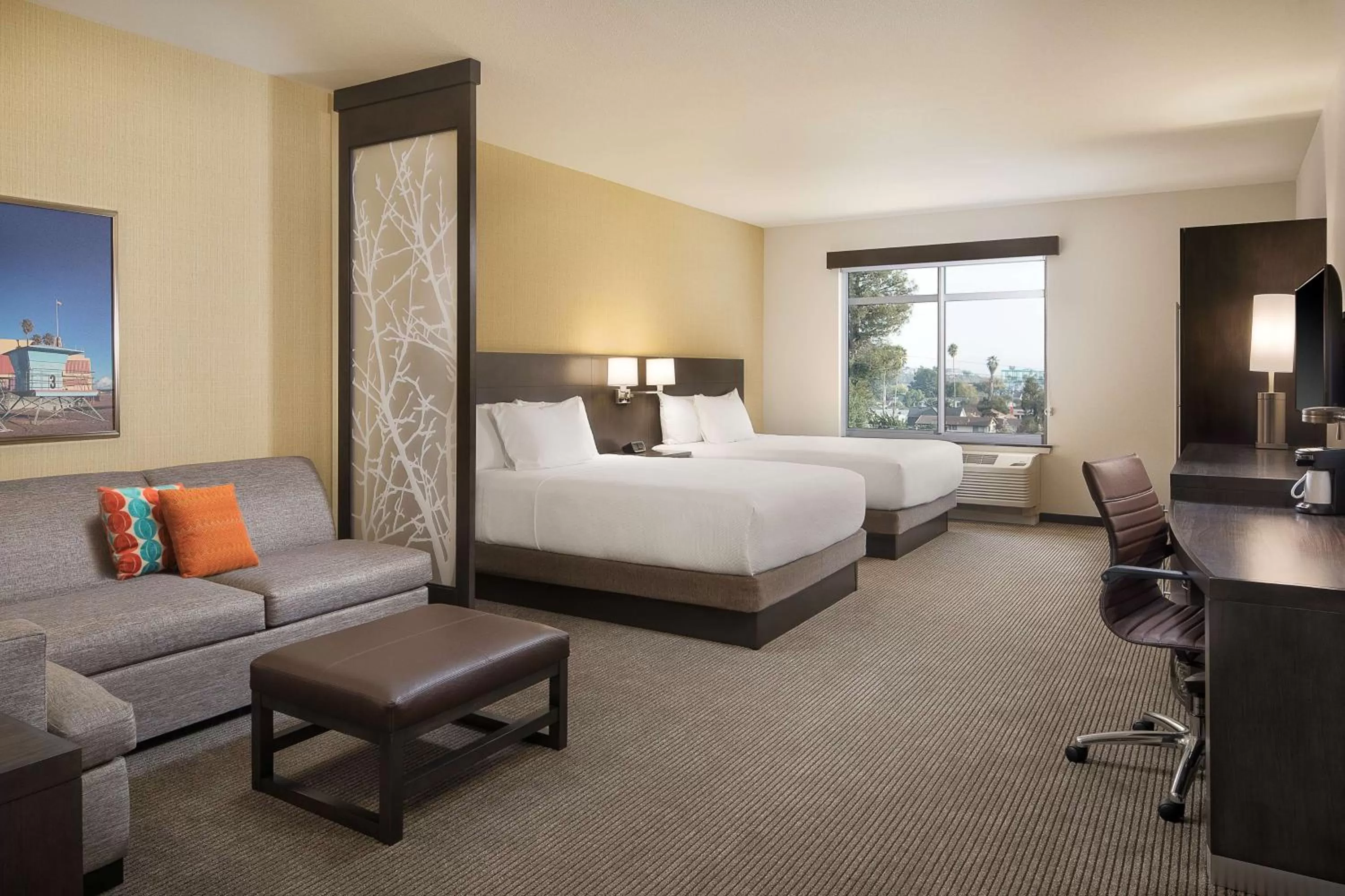 Queen Room with Two Queen Beds and Sofa Bed - single occupancy in Hyatt Place Santa Cruz